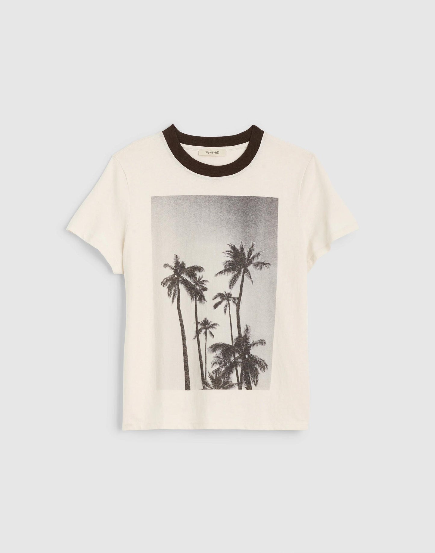 Madewell The Relaxed Tee in Vintage Jersey Palm Tree