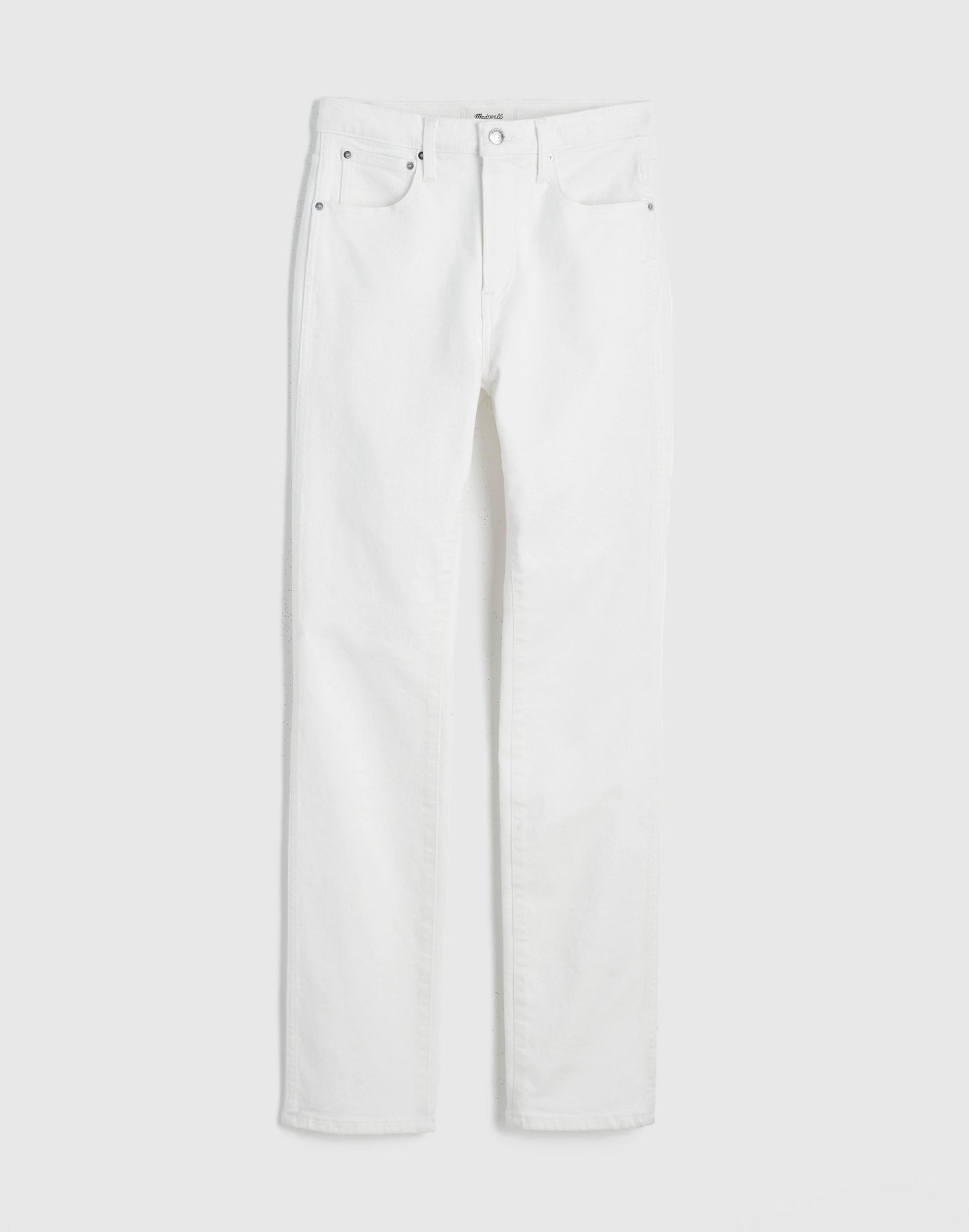 Madewell The Pencil Jean in Super Stretch Denim Tile White