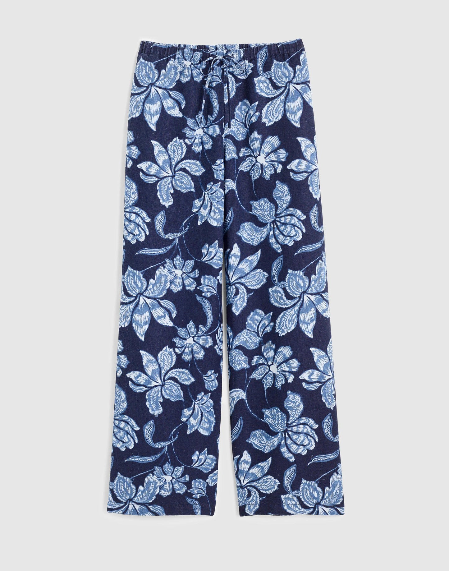 Madewell Pull-On Pants in 100% Linen Classic Indigo