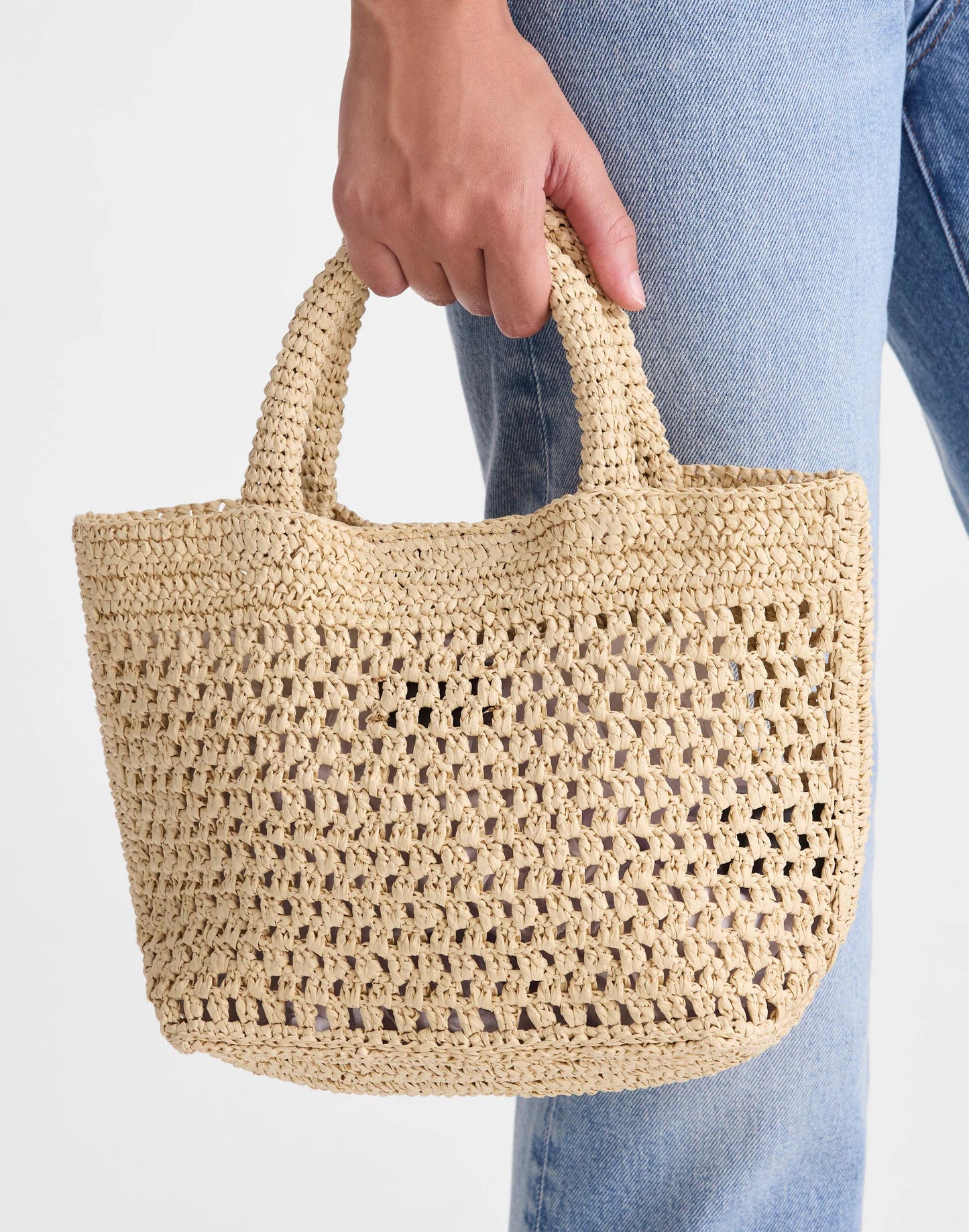 Madewell The Woven Mini Tote Natural