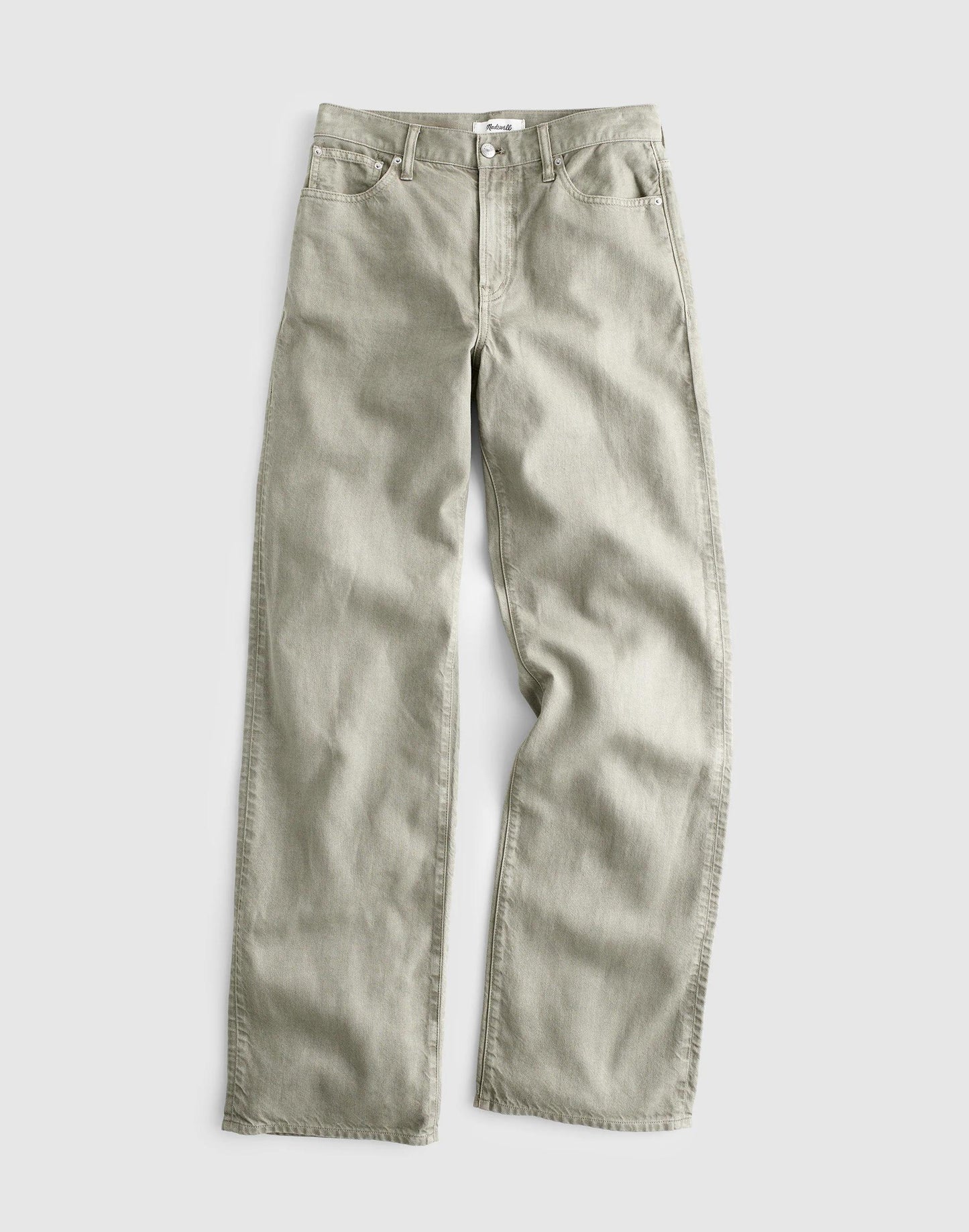 Madewell The Perfect Vintage Wide-Leg Jean in Airy Denim Chateau Olive