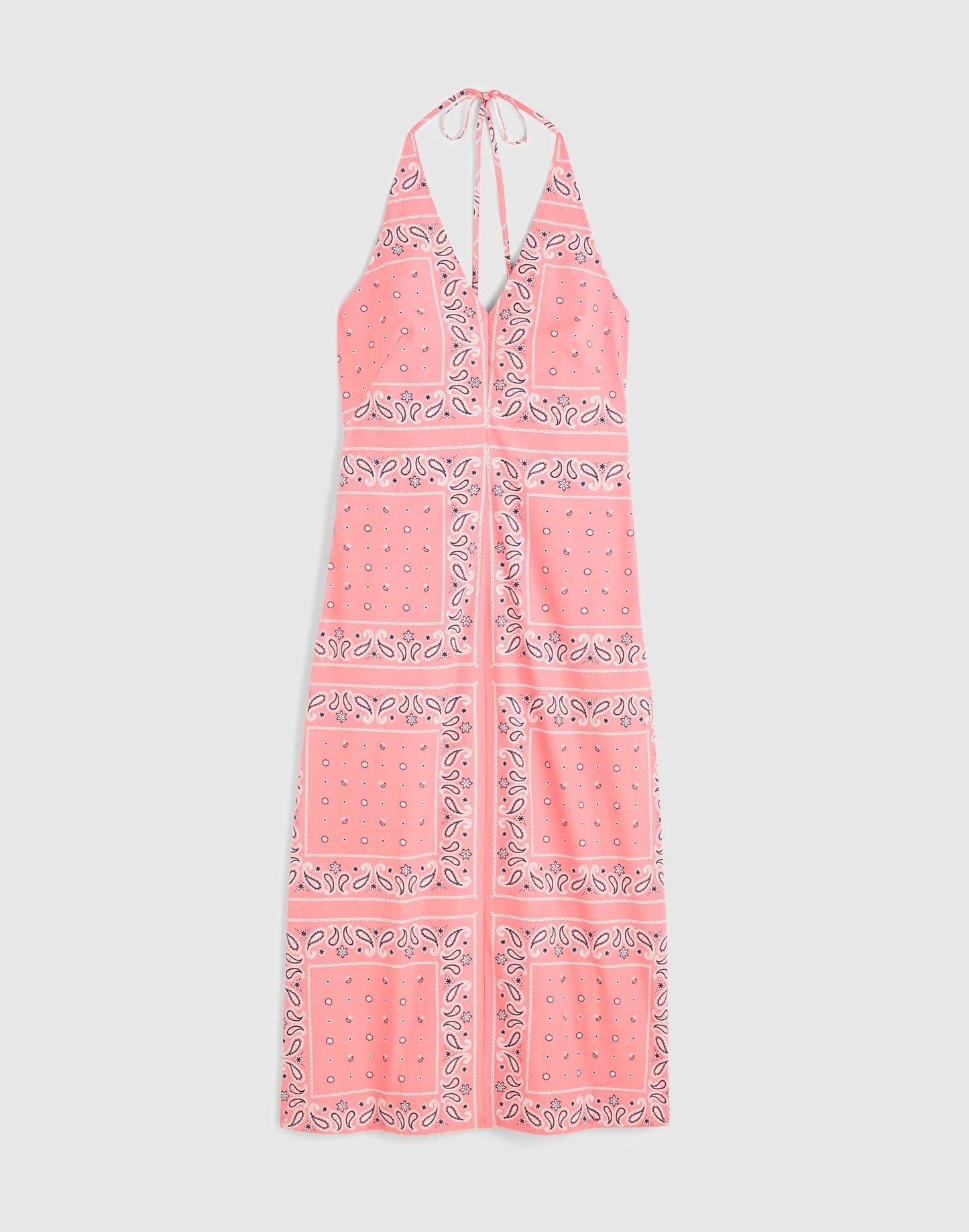 Madewell Madewell x Shopbop Smocked Halter Midi Dress Coral Bloom