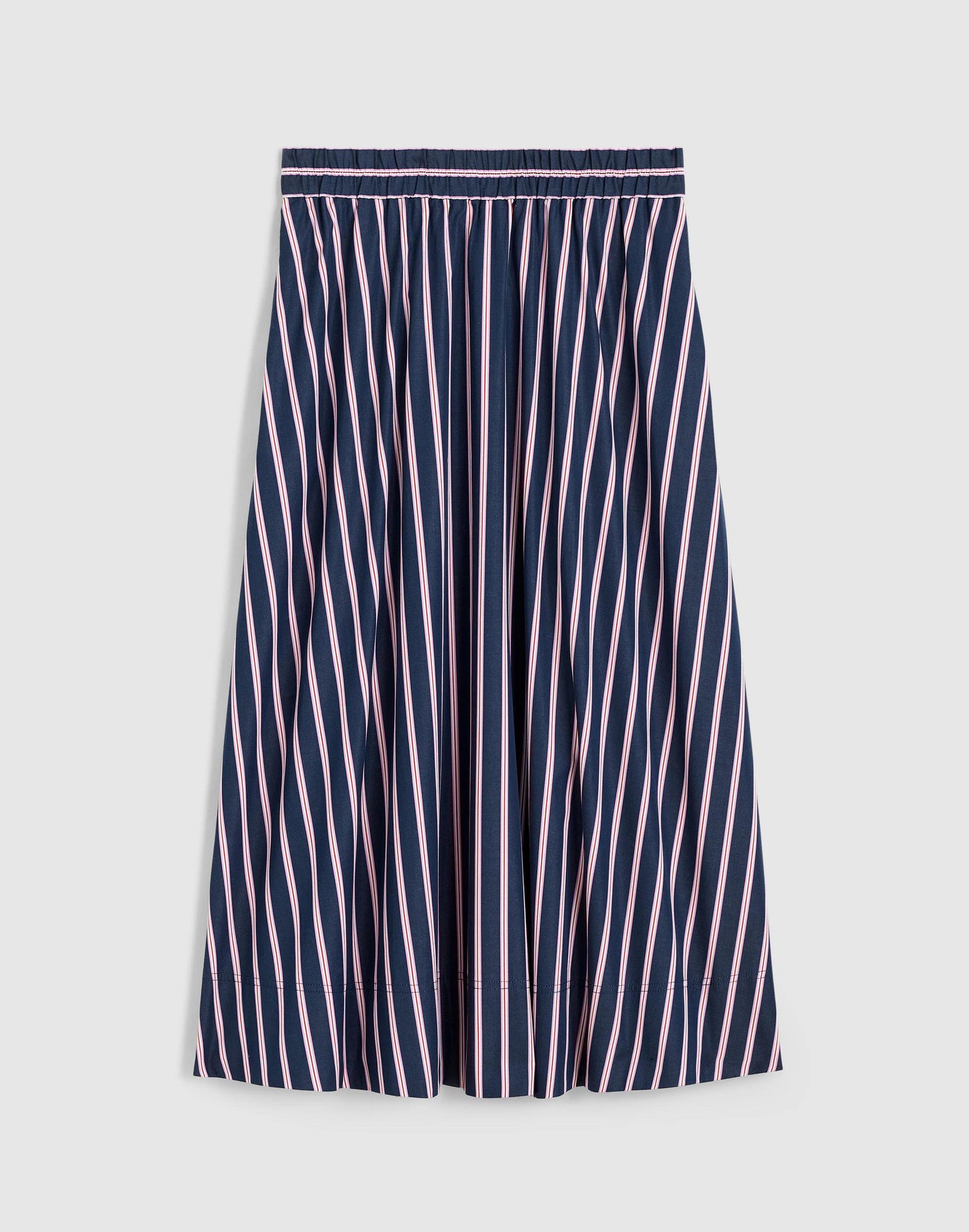 Madewell Midi Circle Skirt in Poplin Classic Indigo