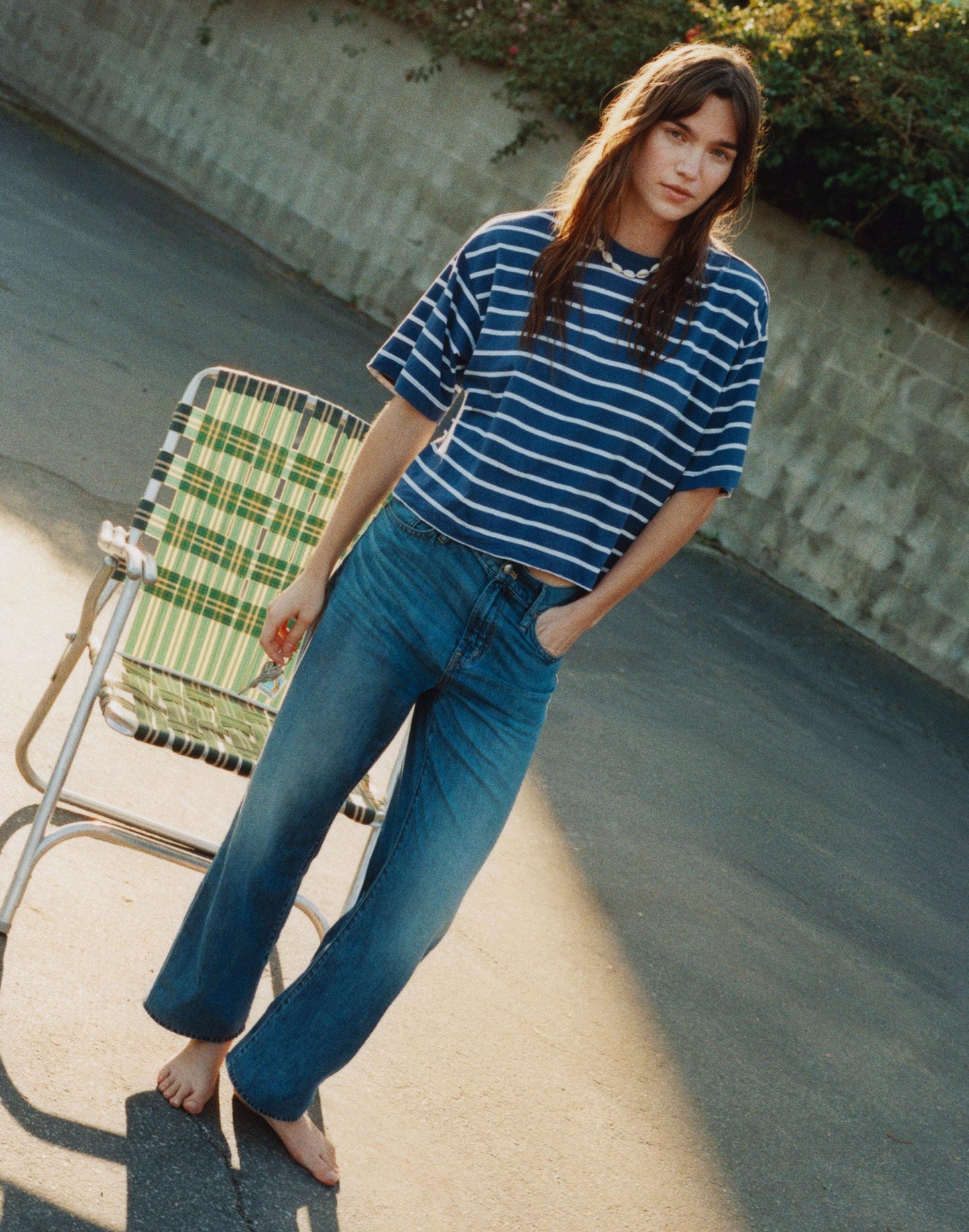 Madewell The Short Perfect Vintage Wide-Leg Crop Jean in Airy Denim Solstice Wash