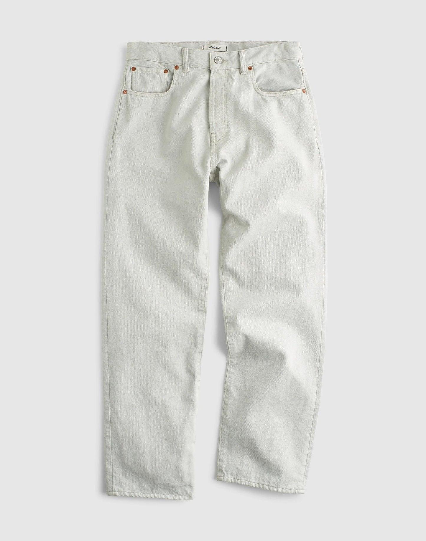 Madewell The 1991 Loose Straight Jean in Garment Dye Aluminum