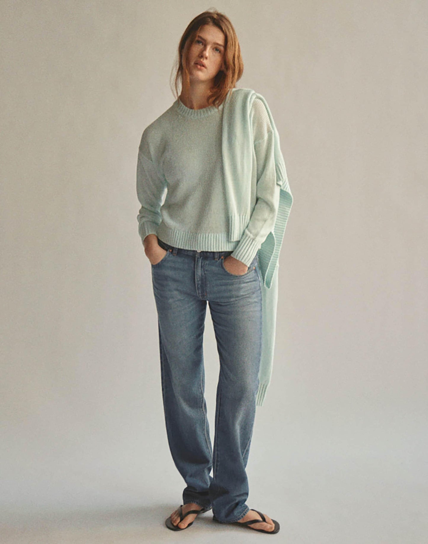 Madewell The Dean Easy Straight Jean in Airy Denim Birkdale Wash