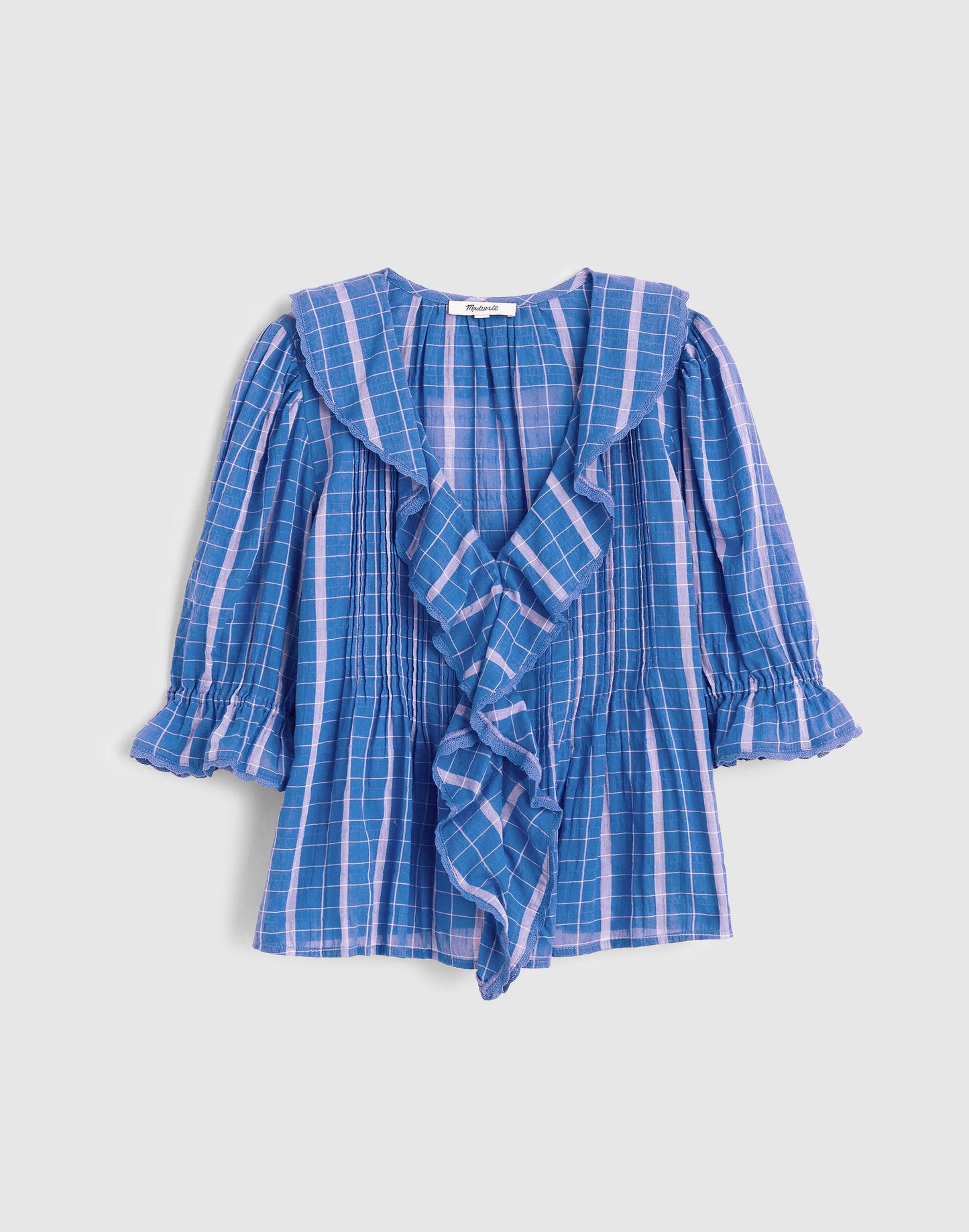 Madewell The Blaire Top Retro Blue