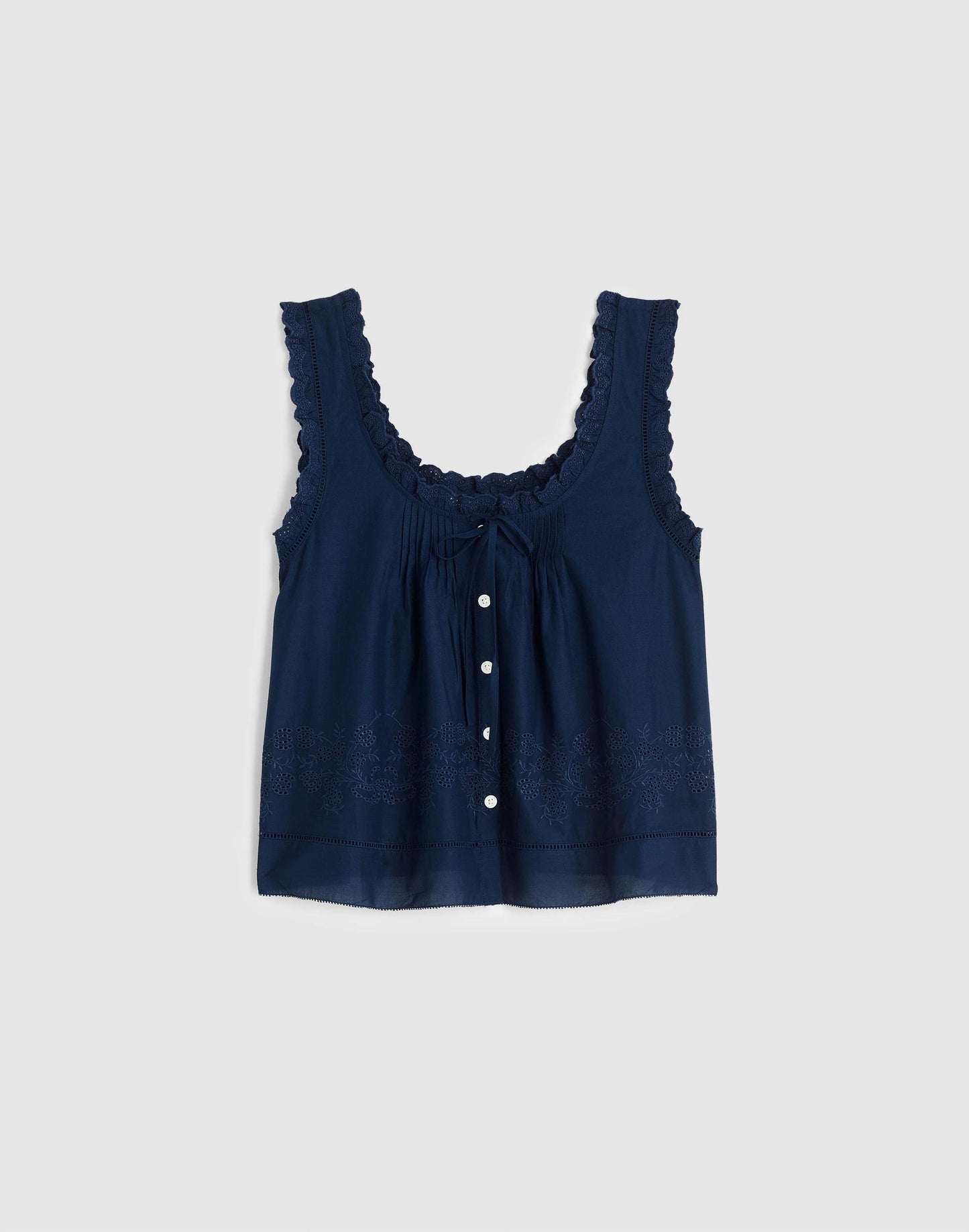 Madewell The Leah Top Classic Indigo