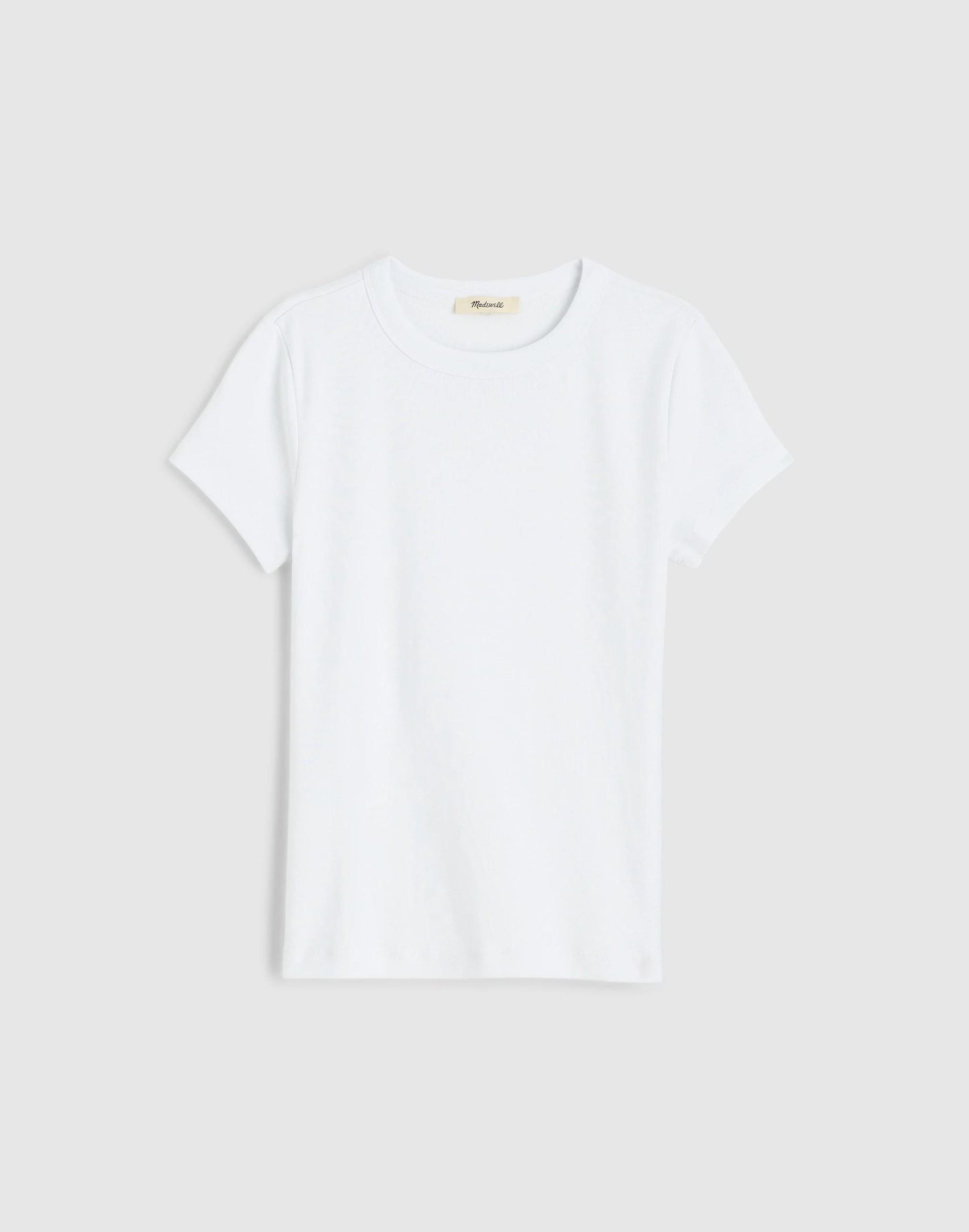Madewell The '90s Crewneck Tee in Compact Cotton White