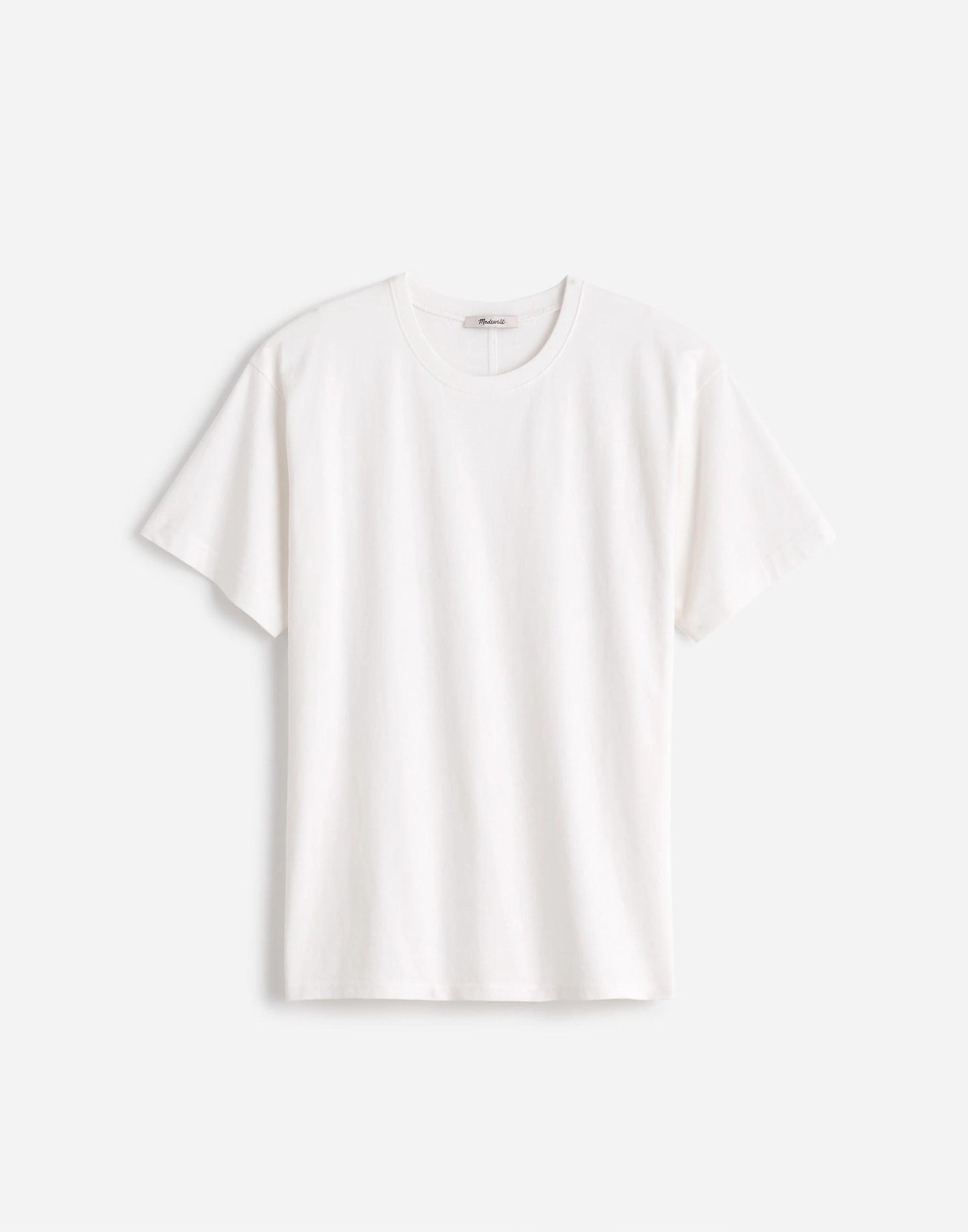Madewell Cotton Relaxed Oversized Tee Eyelet White