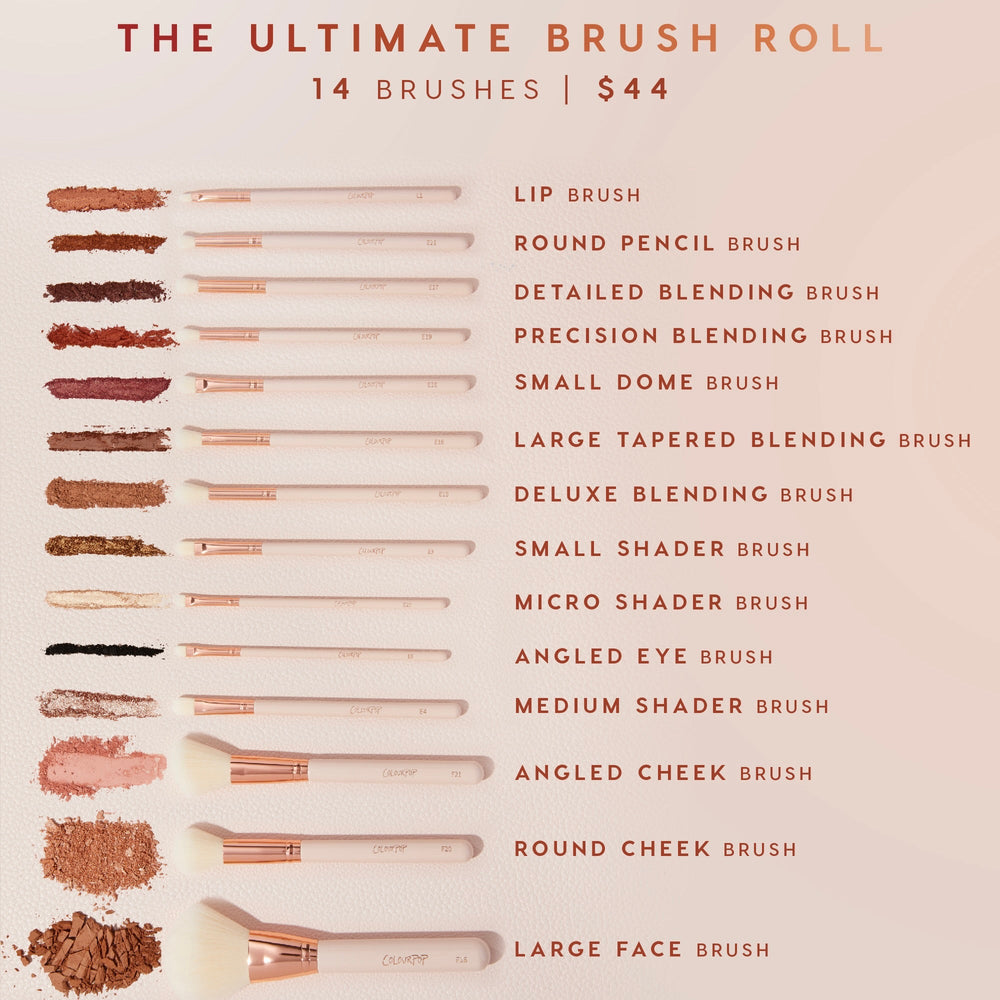 ColourPop Ultimate Brush Roll - On Sale