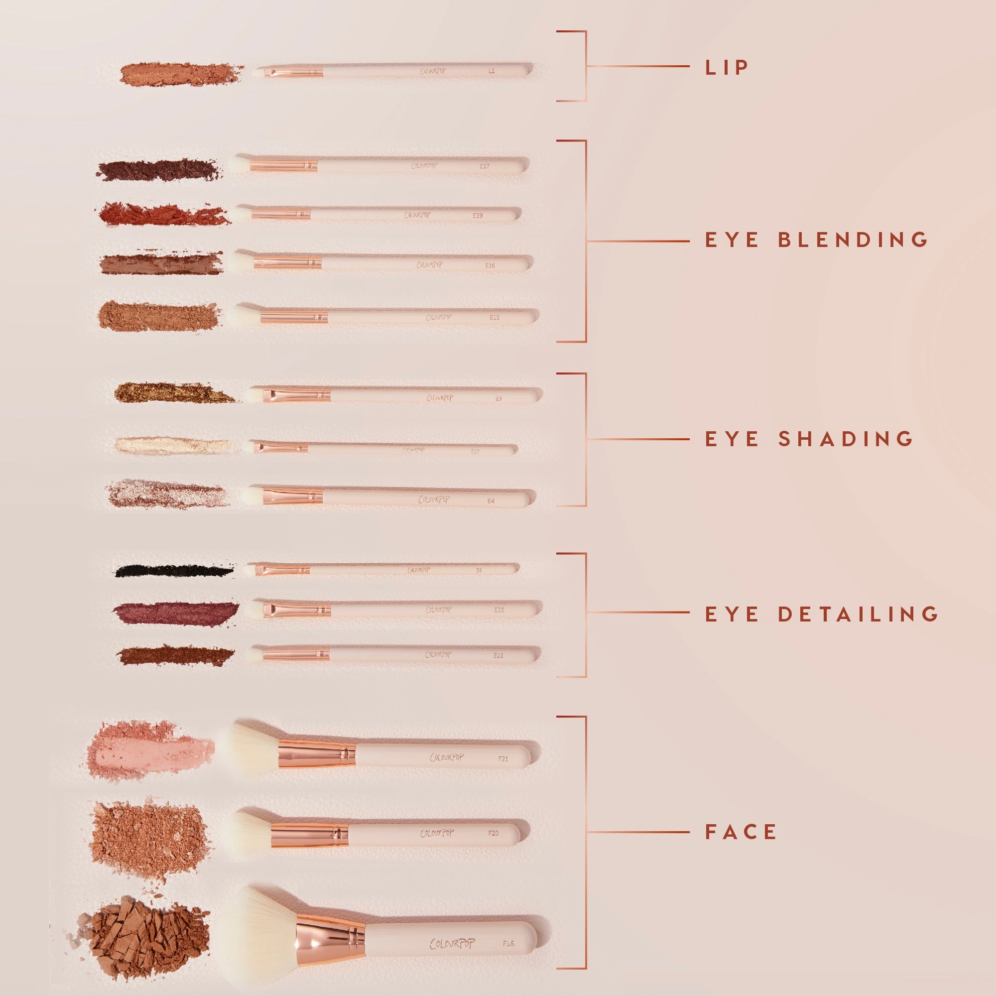 ColourPop Shadow Palette & Brush Set - For Sale