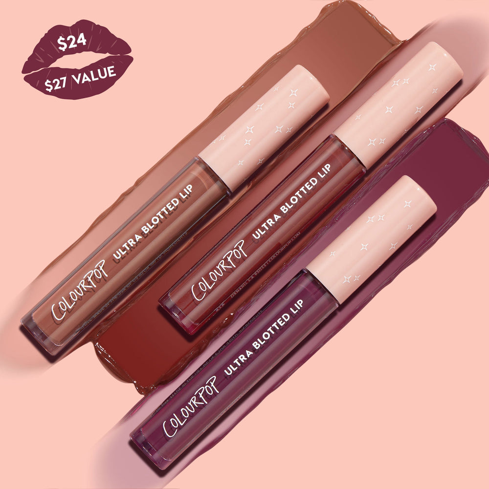 ColourPop Ultra Blotted Lip Trios - On Sale