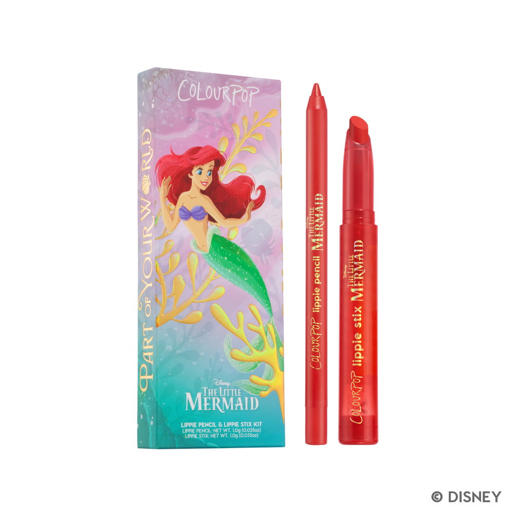 ColourPop The Little Mermaid Lip Liner & Lipstick Set - On Sale
