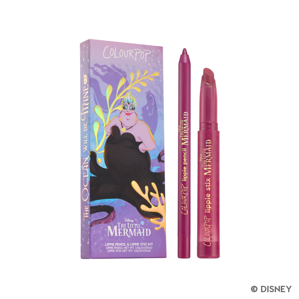 ColourPop The Little Mermaid Lip Liner & Lipstick Set - For Sale