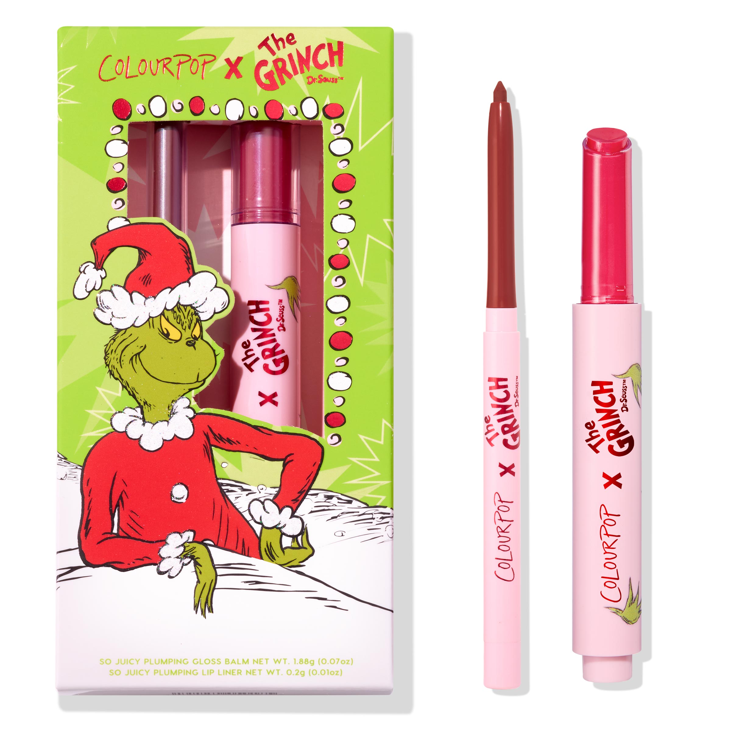 ColourPop Grinch So Juicy Gloss and Liner Set - Special Offer