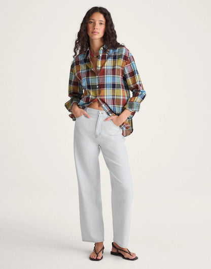 Madewell The Perfect Vintage Wide-Leg Crop Jean in Airy Denim Extracted Sky Wash