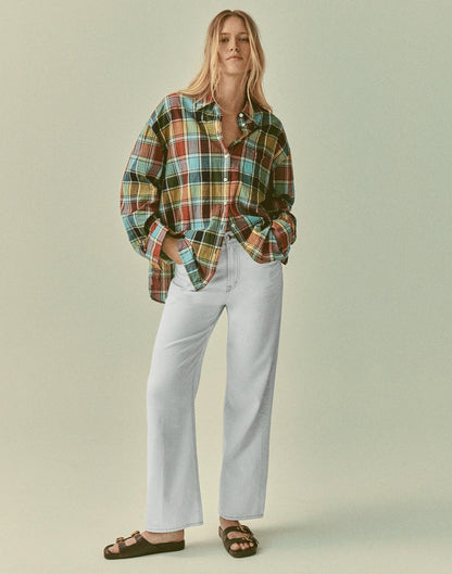 Madewell The Perfect Vintage Wide-Leg Crop Jean in Airy Denim Extracted Sky Wash