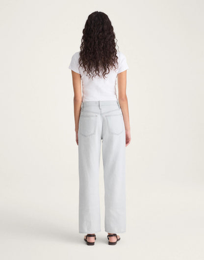Madewell The Short Perfect Vintage Wide-Leg Crop Jean in Airy Denim Extracted Sky Wash