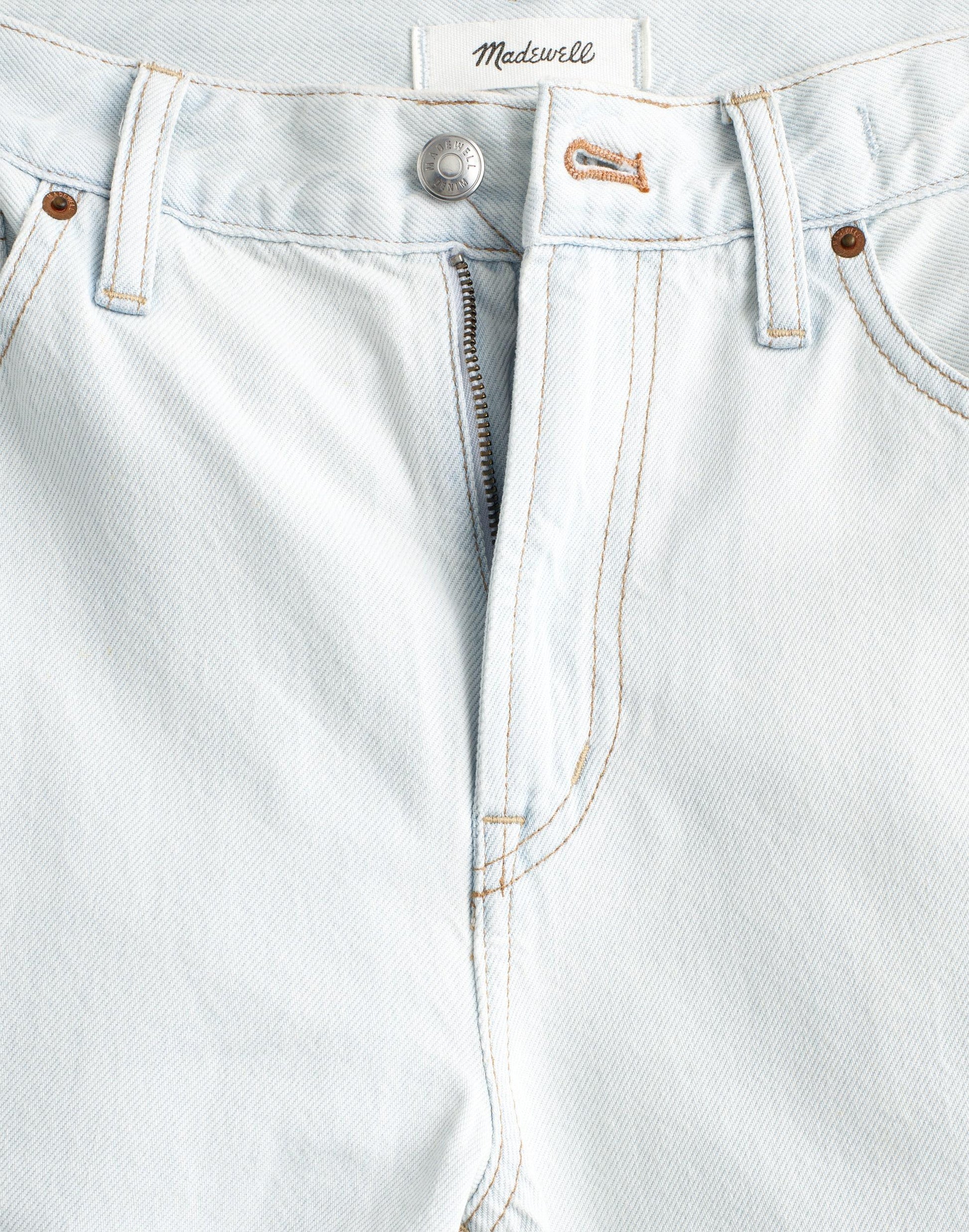 Madewell The Short Perfect Vintage Wide-Leg Crop Jean in Airy Denim Extracted Sky Wash