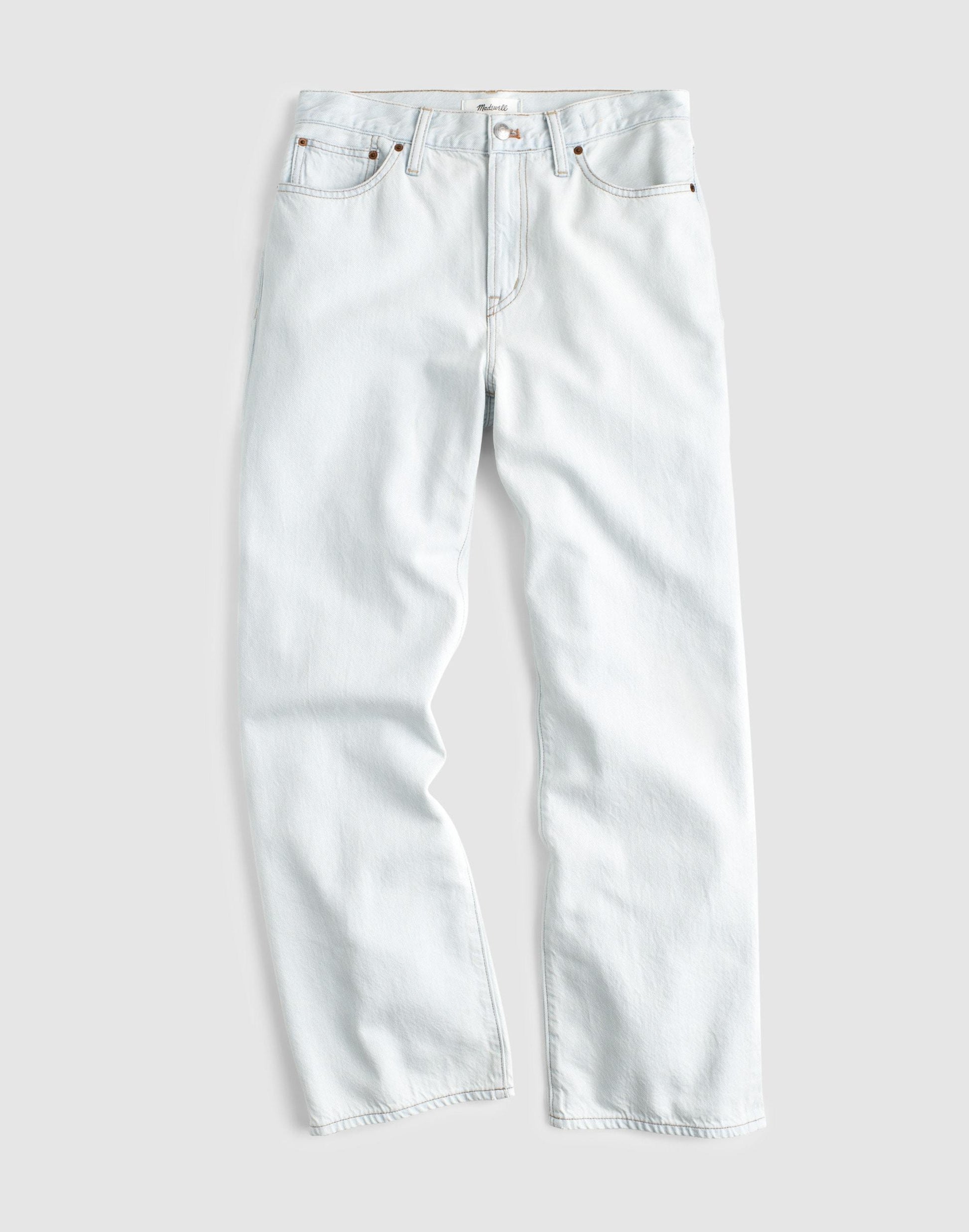 Madewell The Short Perfect Vintage Wide-Leg Crop Jean in Airy Denim Extracted Sky Wash