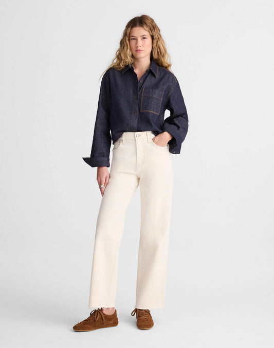 Madewell The Tall Perfect Vintage Wide-Leg Crop Jean Vintage Canvas