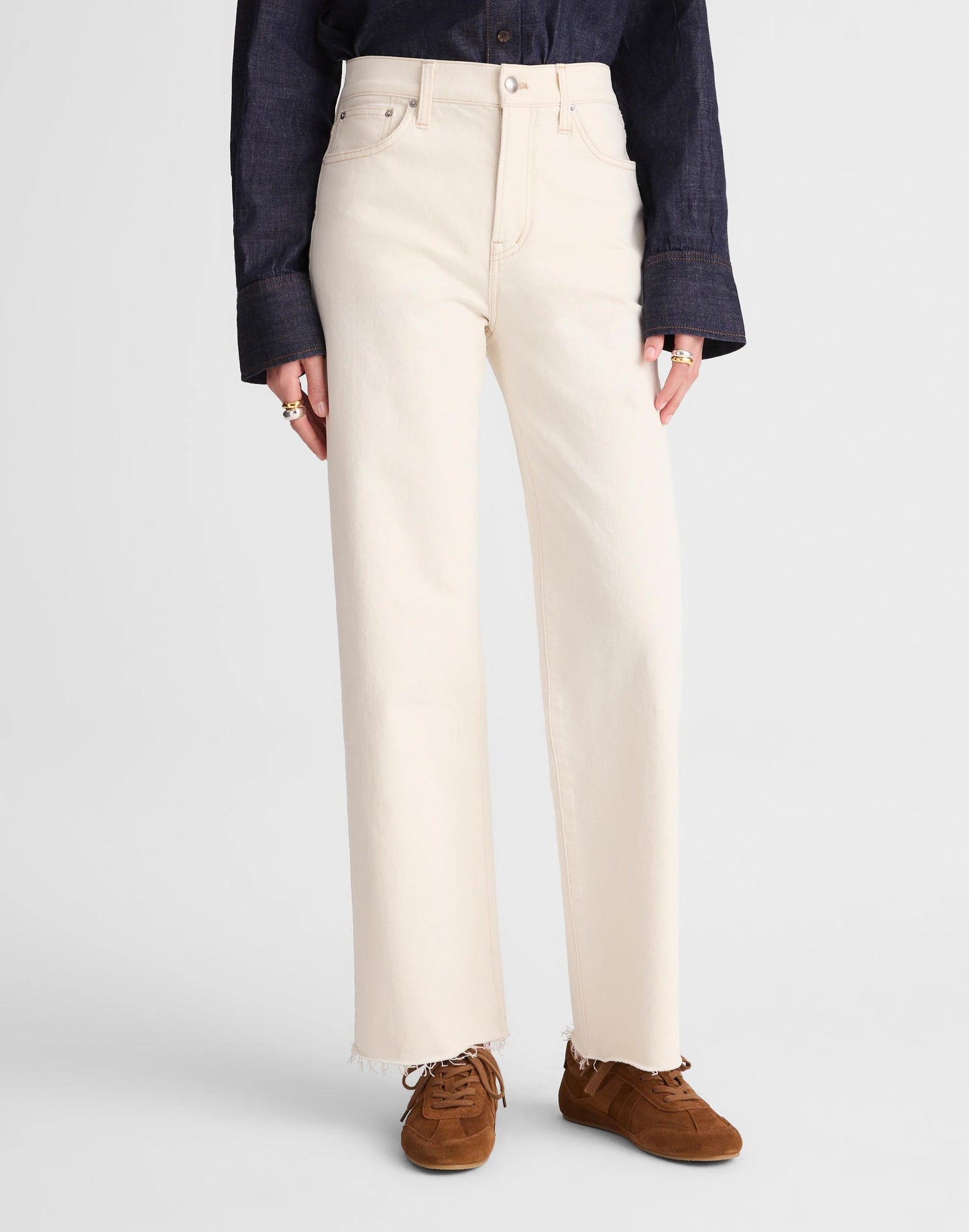 Madewell The Tall Perfect Vintage Wide-Leg Crop Jean Vintage Canvas