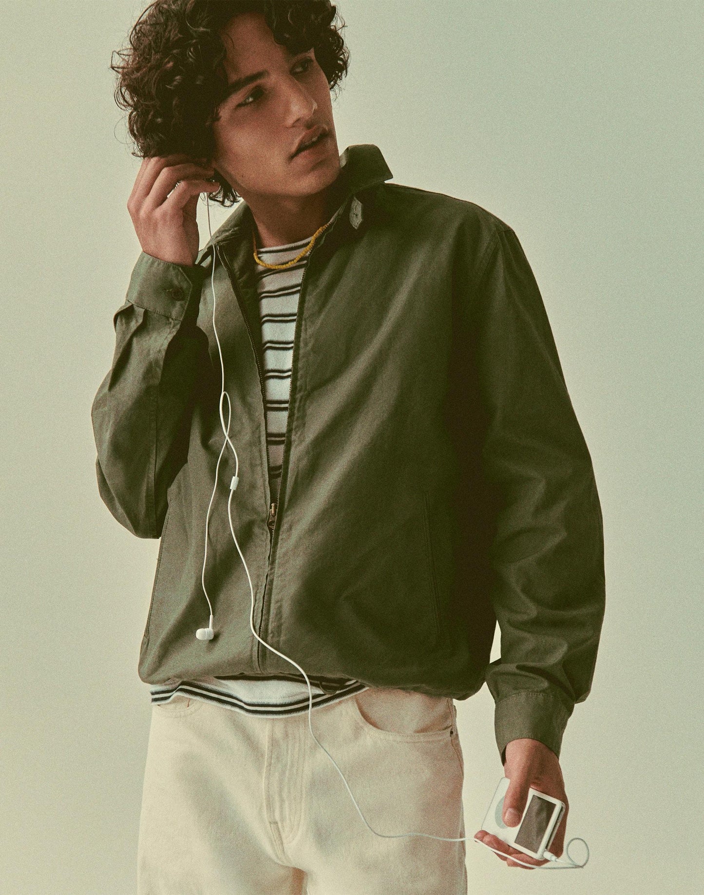 Madewell Zip Jacket in Cotton Twill Capers