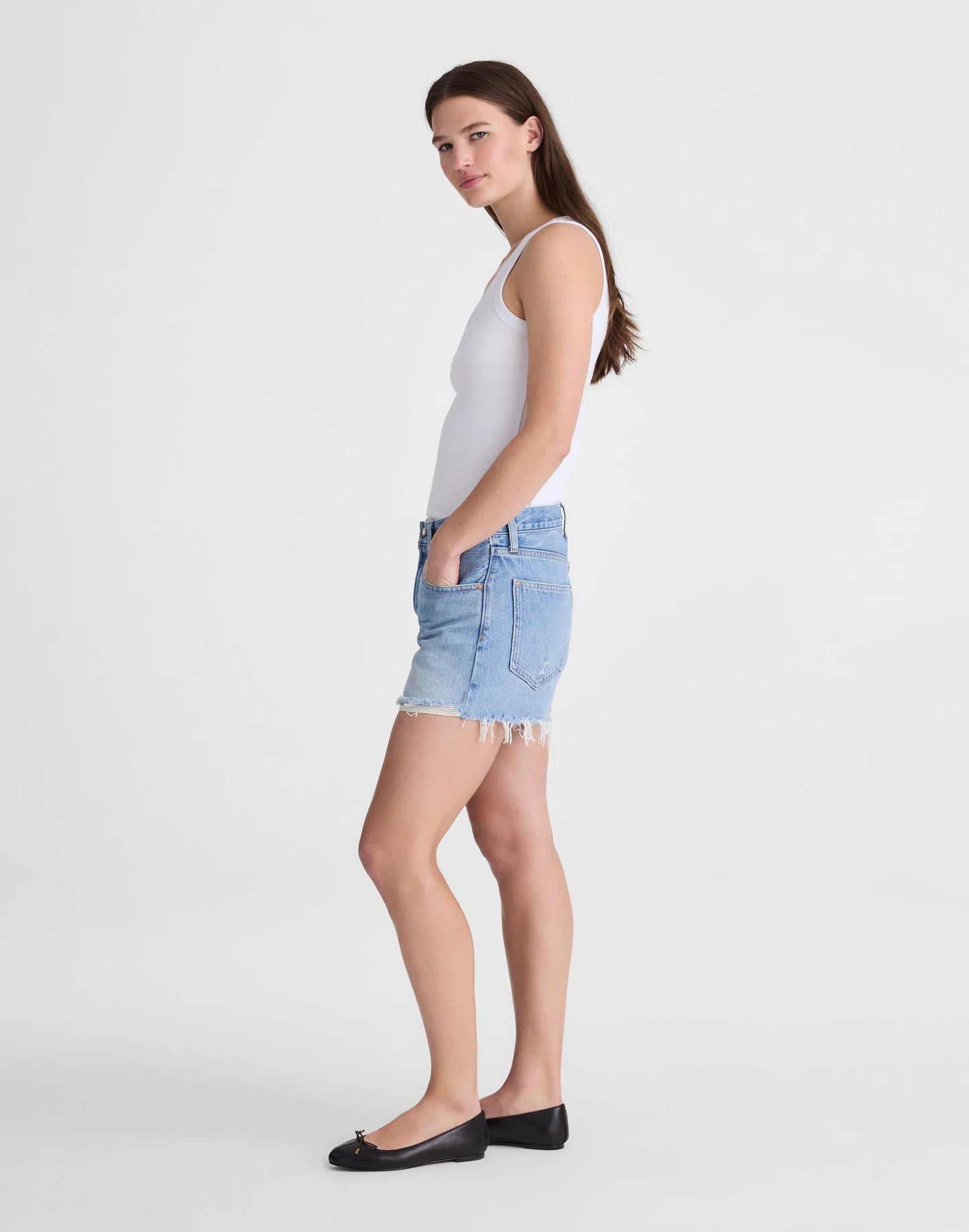 Madewell The Essex Baggy Short Faded Horizon Wash