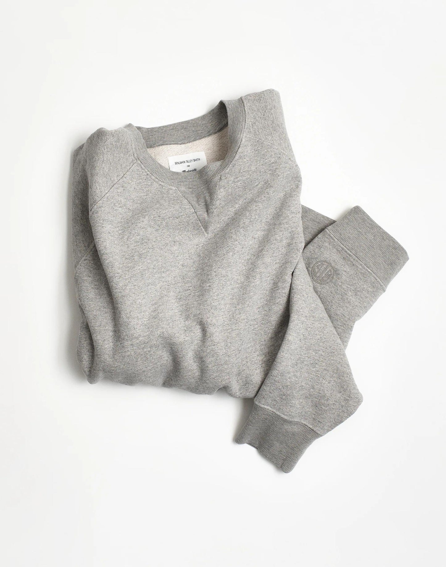 Madewell Madewell x Benjamin Talley Smith The Belleview Oversized Sweatshirt Hthr Grey