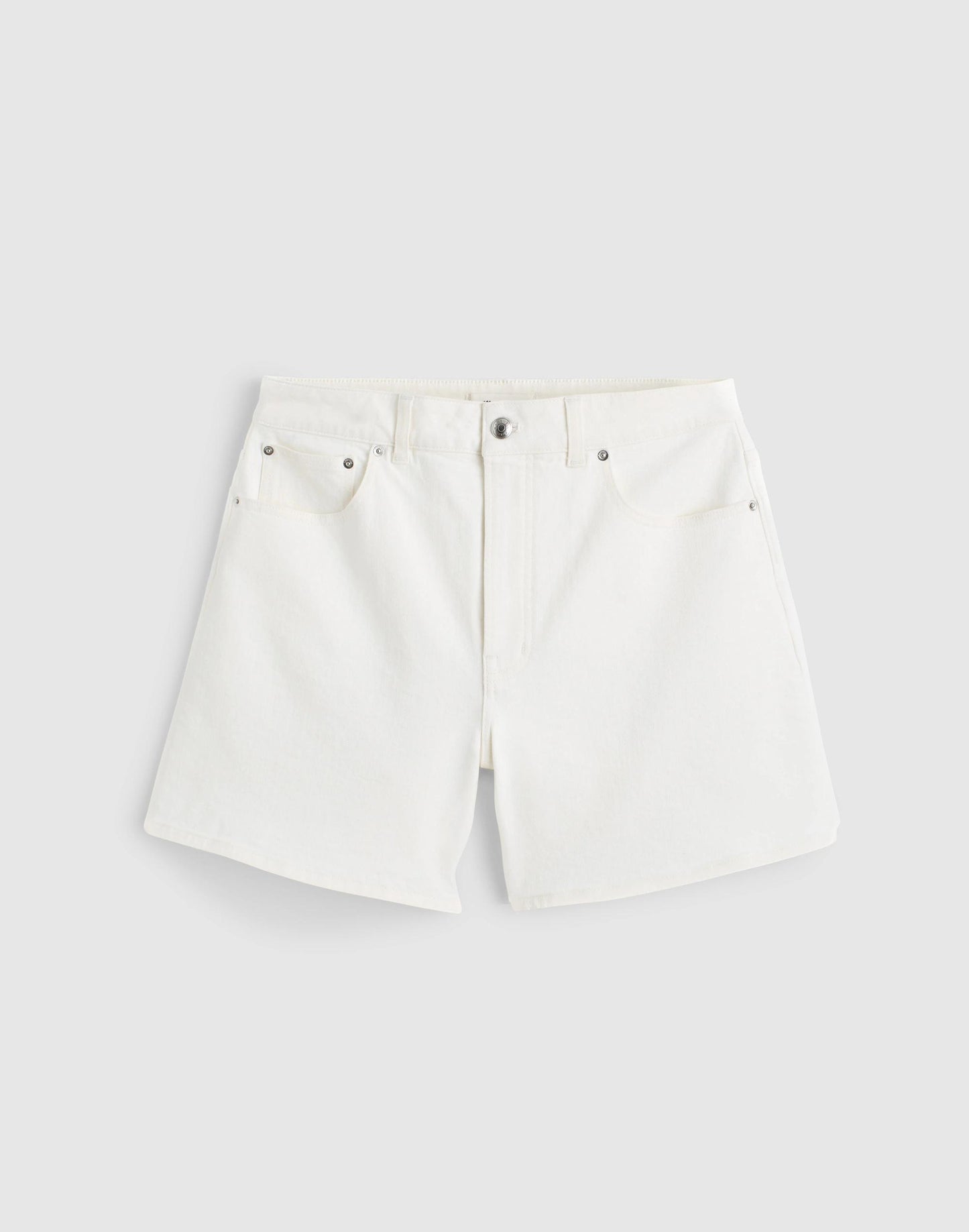 Madewell The Curvy Perfect Vintage Mid-Length Jean Short Tile White