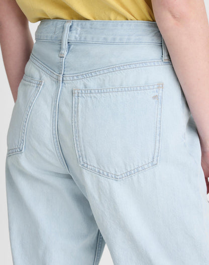 Madewell The Darted Barrel-Leg Jean in Airy Denim Laguna Wash