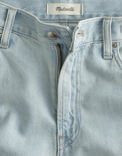 Madewell The Darted Barrel-Leg Jean in Airy Denim Laguna Wash