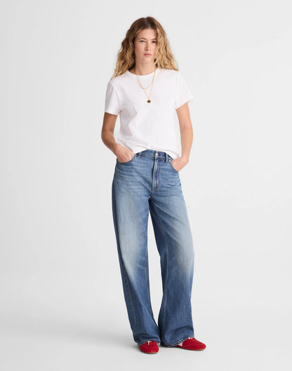 Madewell The Low-Slung Baggy Jean in Airy Denim Pickett Wash