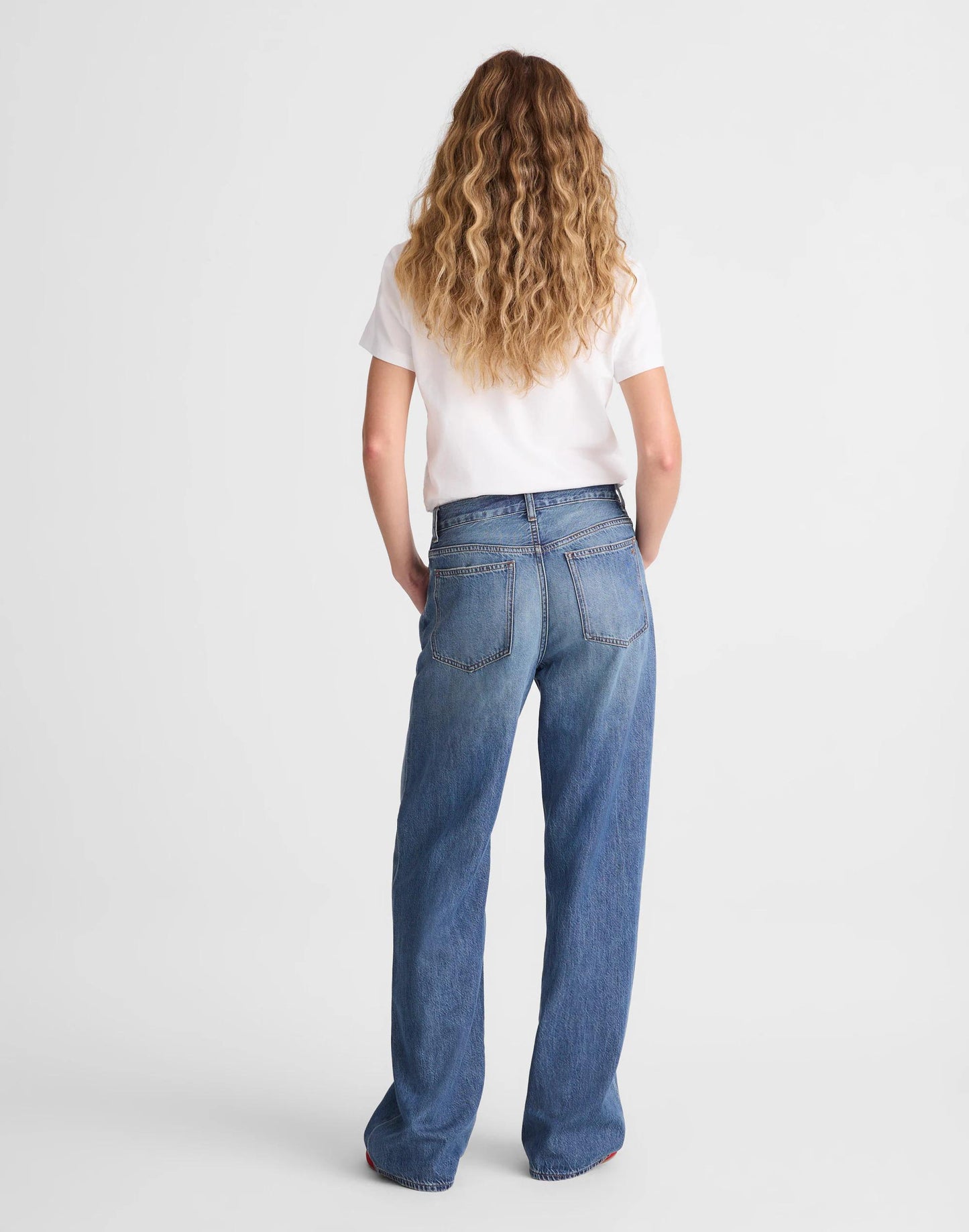 Madewell The Low-Slung Baggy Jean in Airy Denim Pickett Wash