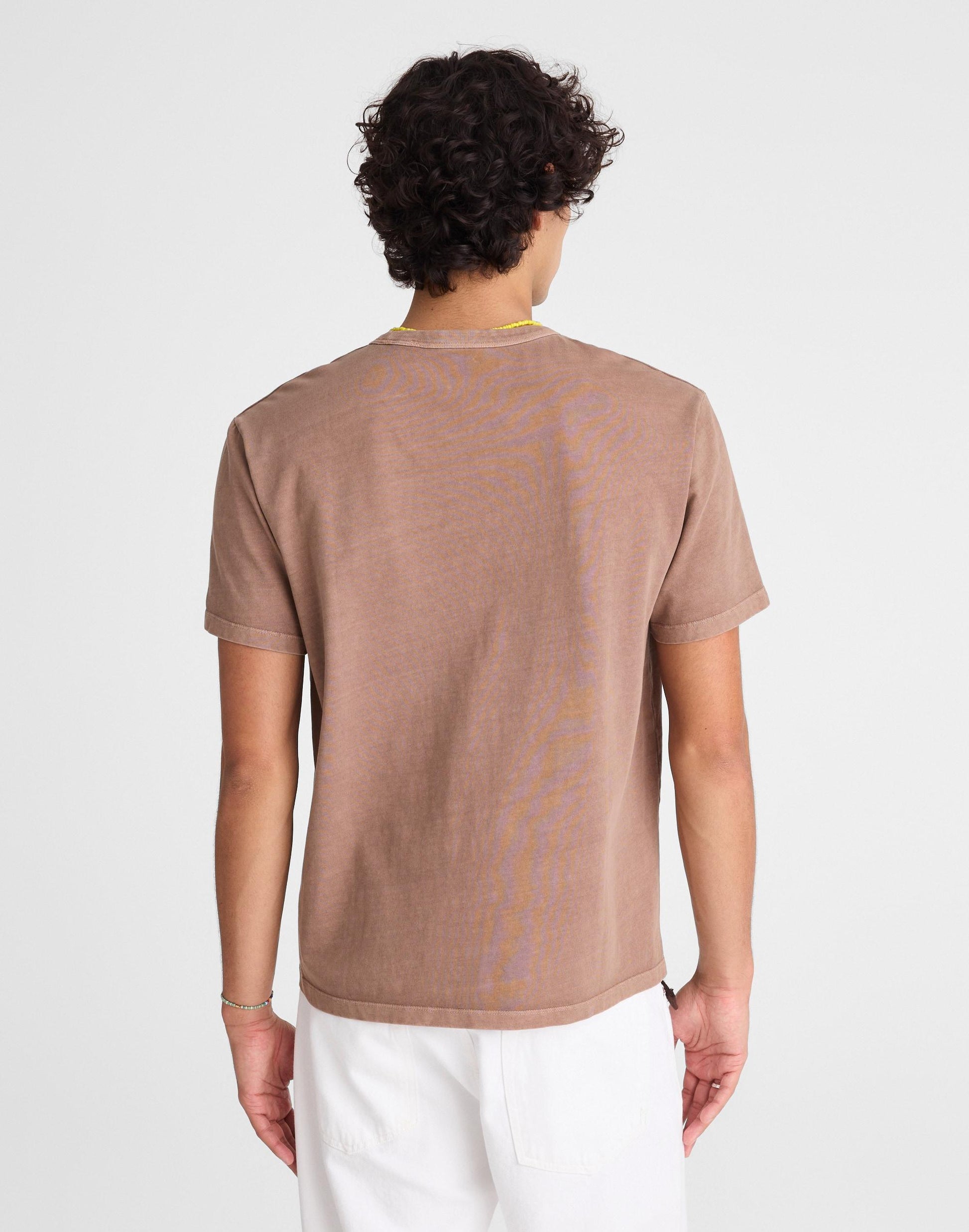 Madewell Garment-Dyed Allday Crewneck Tee Iced Mocha
