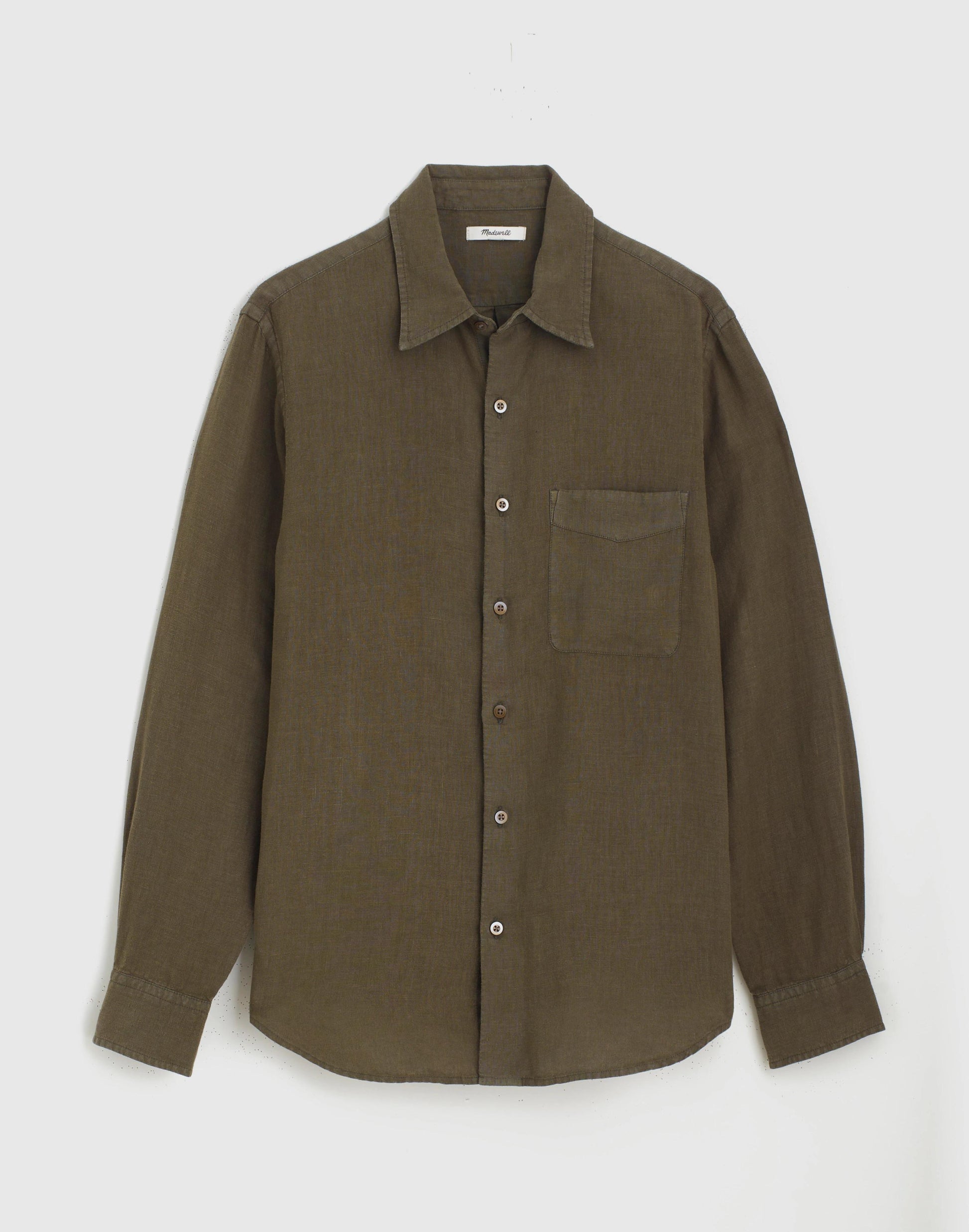 Madewell Button-Up Shirt in Linen Capers