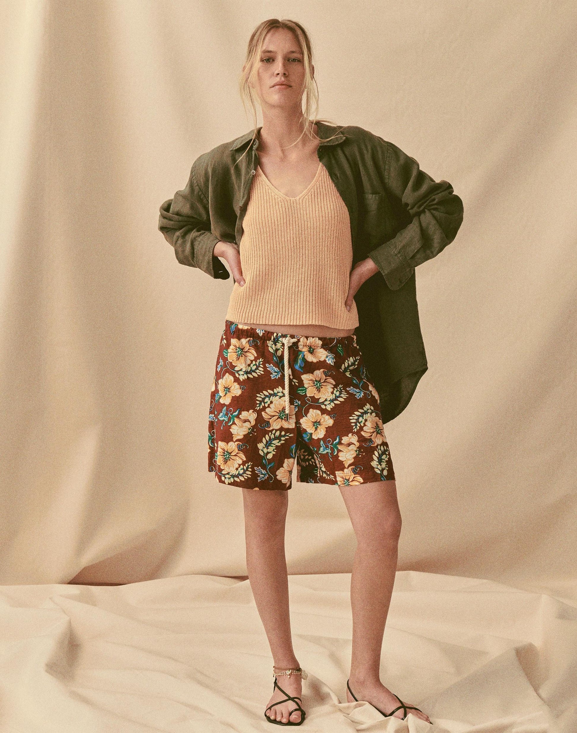 Madewell Button-Up Shirt in Linen Capers