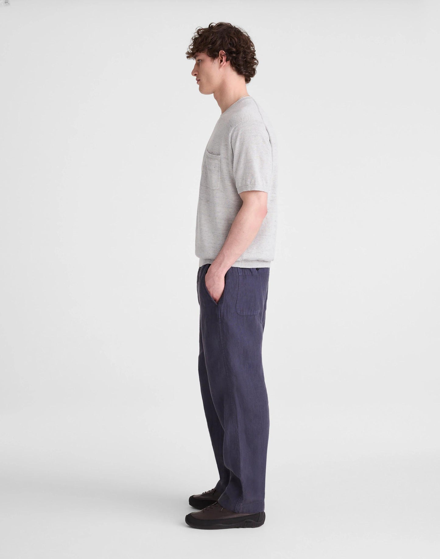 Madewell Pull-On Pant in Linen Ink