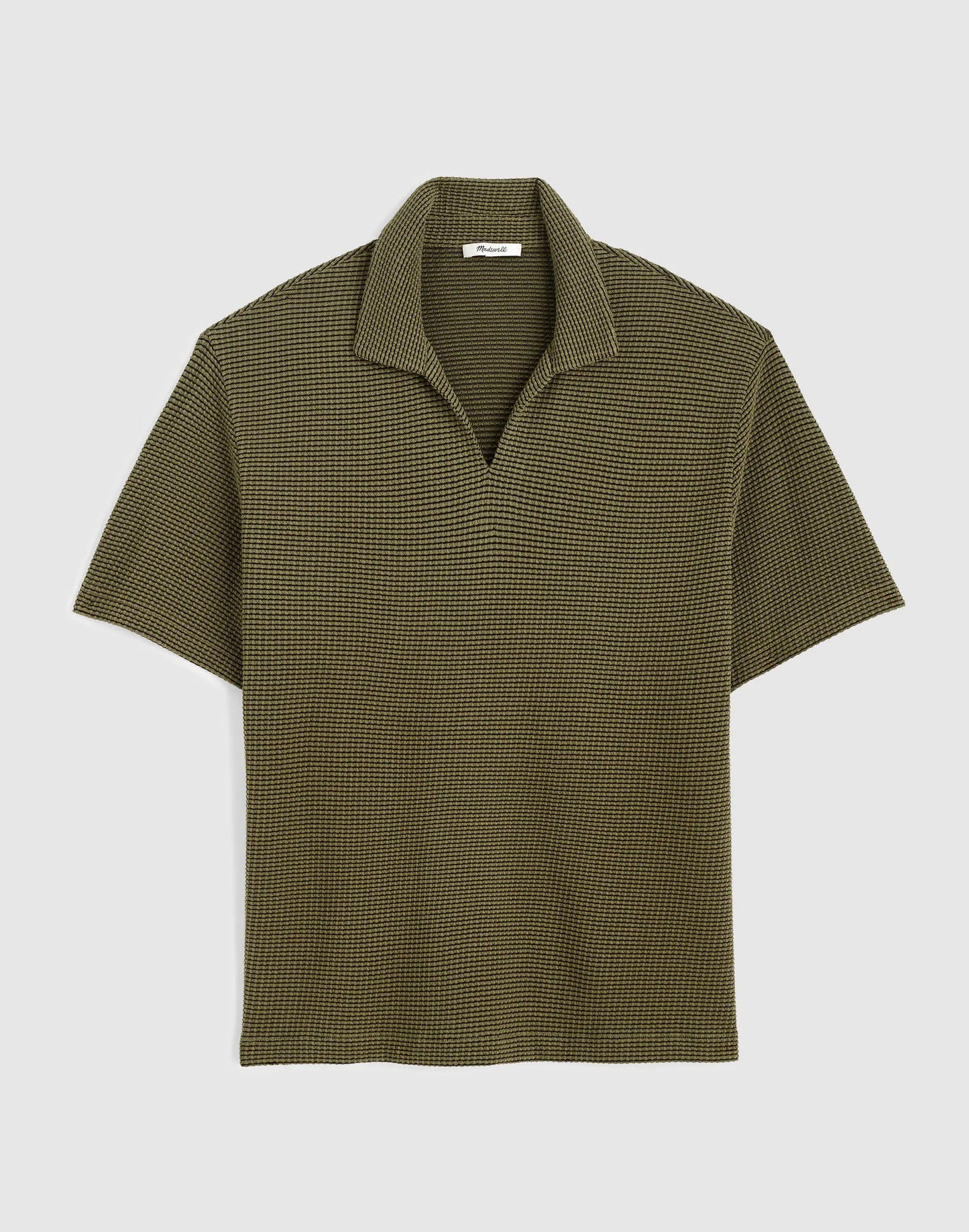 Madewell Skipper Polo in Jacquard Capers Overdye Stripe