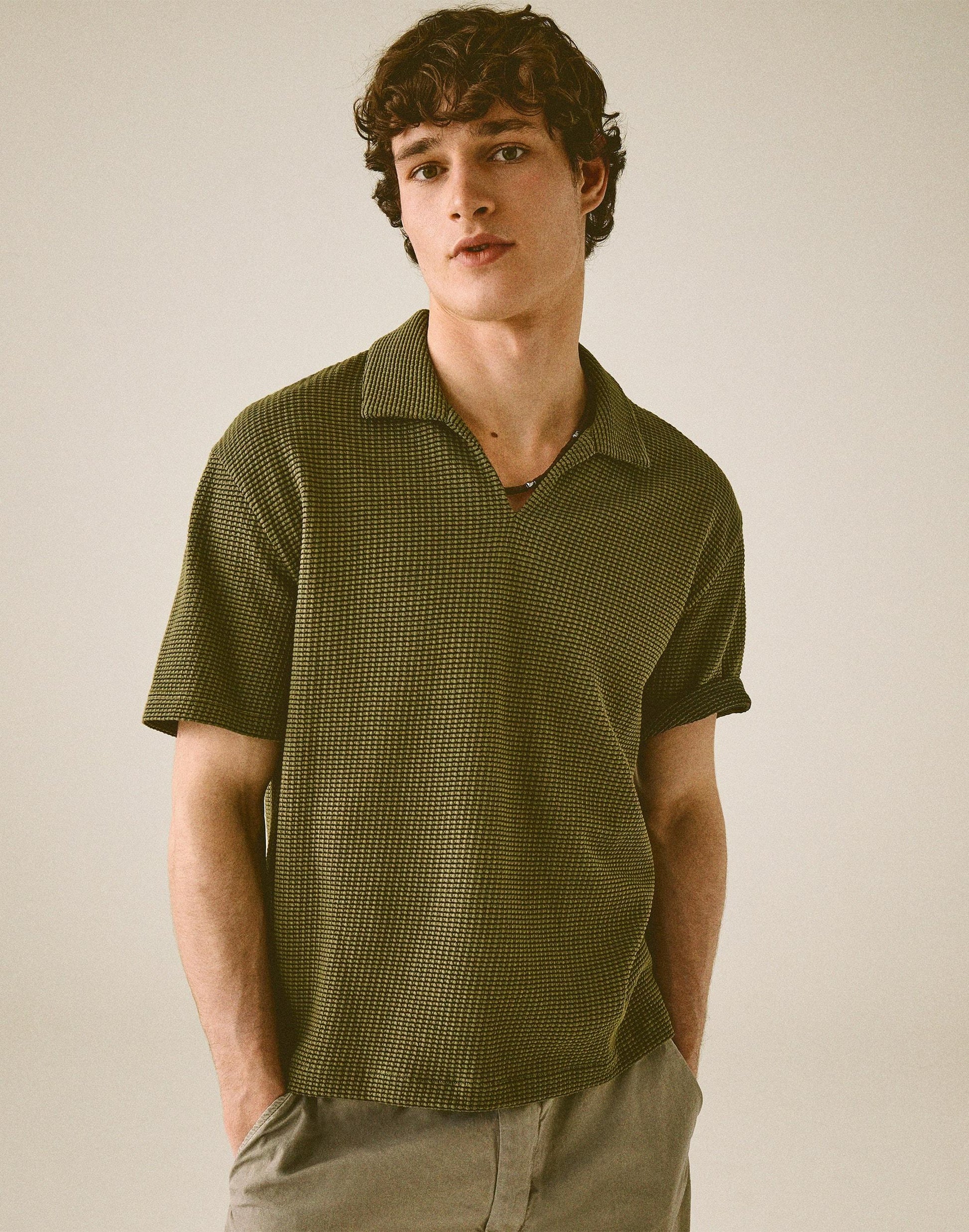 Madewell Skipper Polo in Jacquard Capers Overdye Stripe