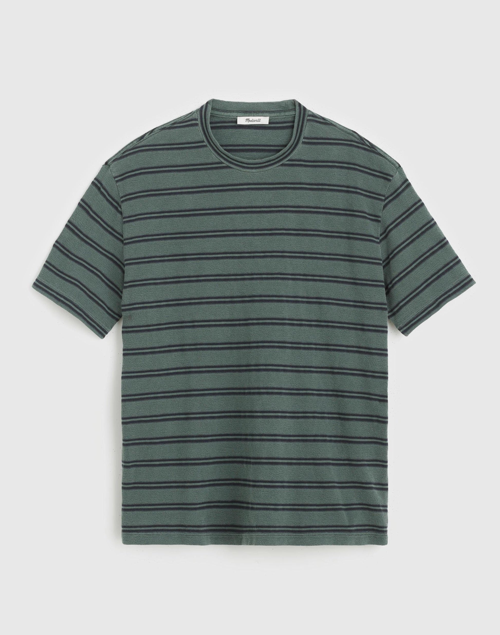Madewell The Vintage Tee in Jacquard Overdye Shaded Forest