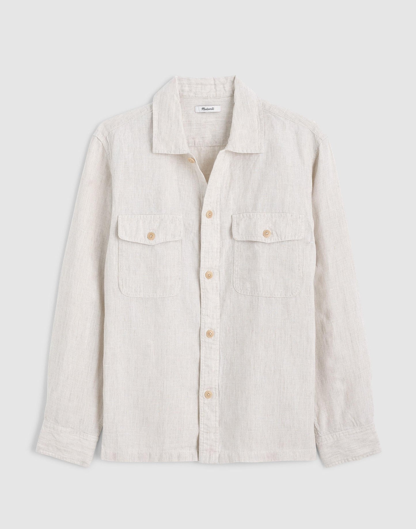 Madewell The Station Shirt in Linen Bleached