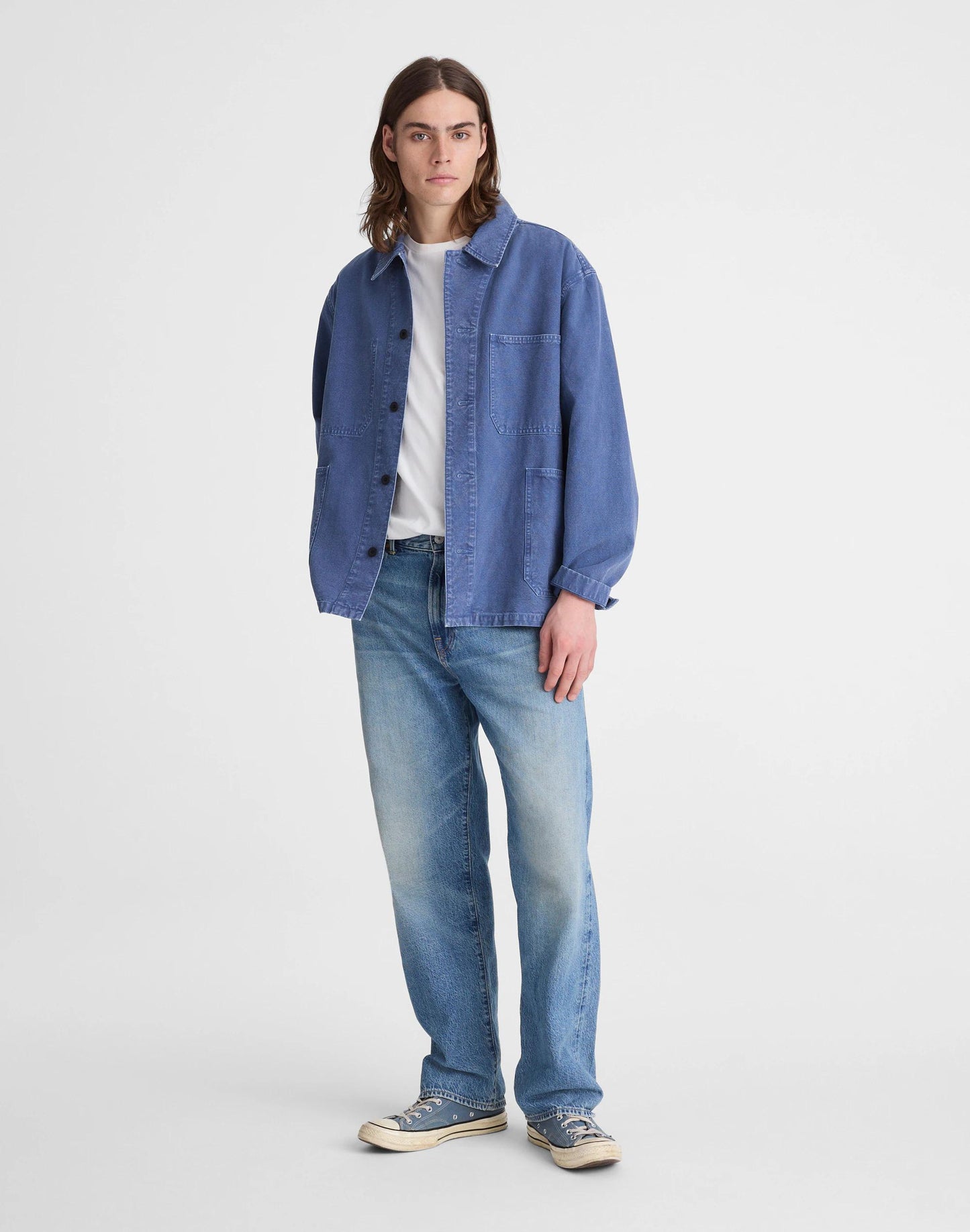 Madewell The 1991 Loose Straight Jean in Summerweight Denim Ledgewood Wash