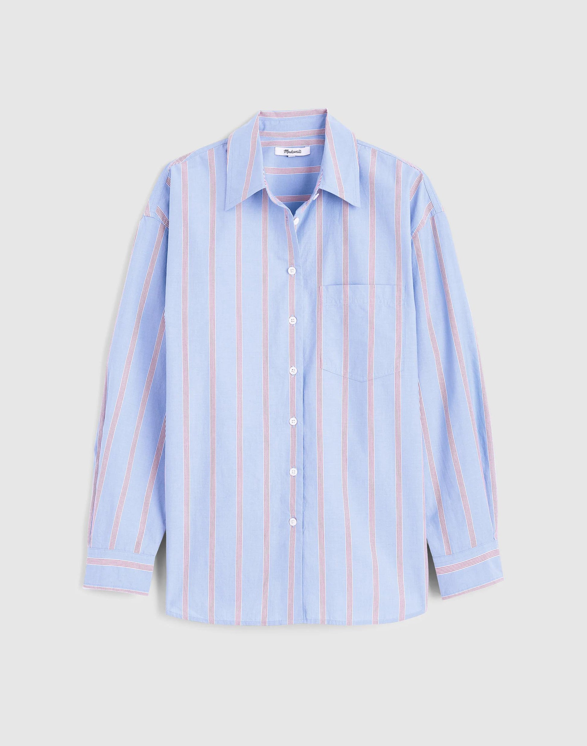 Madewell The Easy Shirt in Poplin Calm Blue