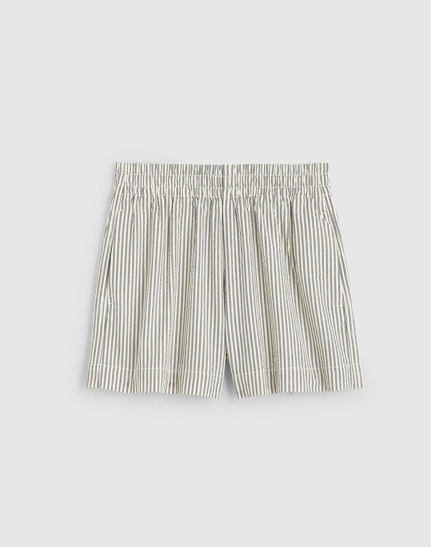 Madewell Pull-On Shorts Black Vintage Ivory Yarndye