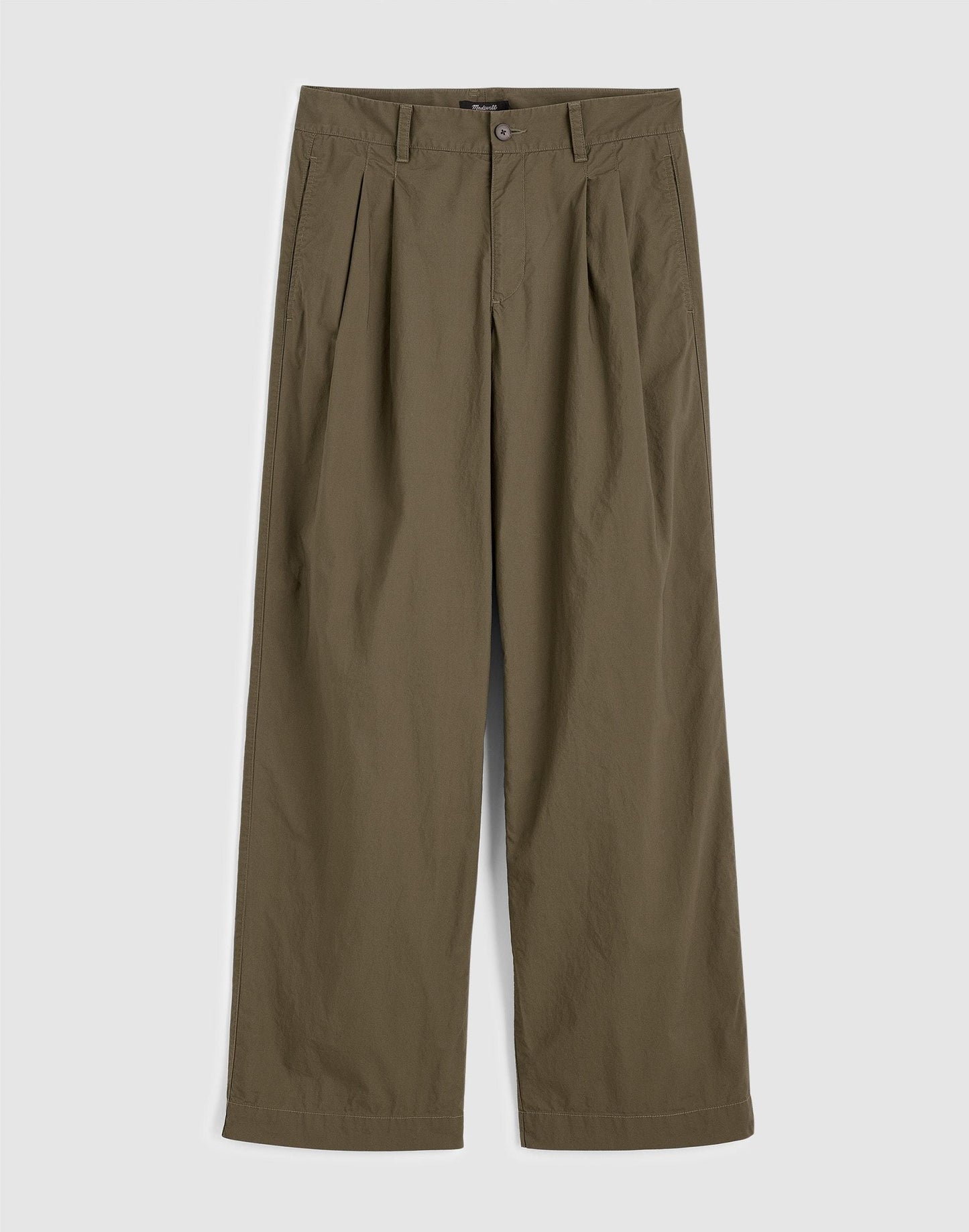 Madewell The Everyday Trouser in Poplin Faded Ivy