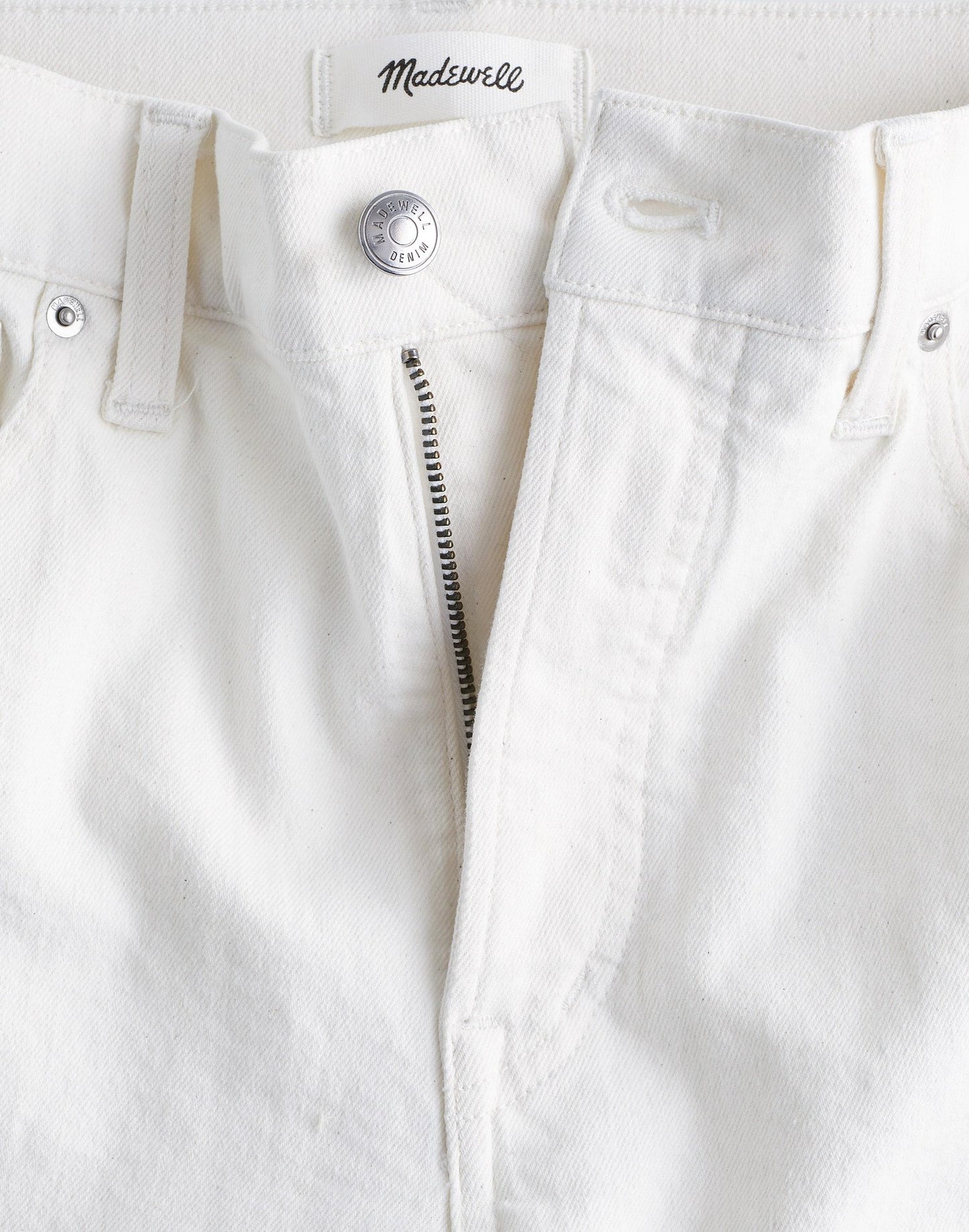 Madewell The Longline Straight Jean Tile White