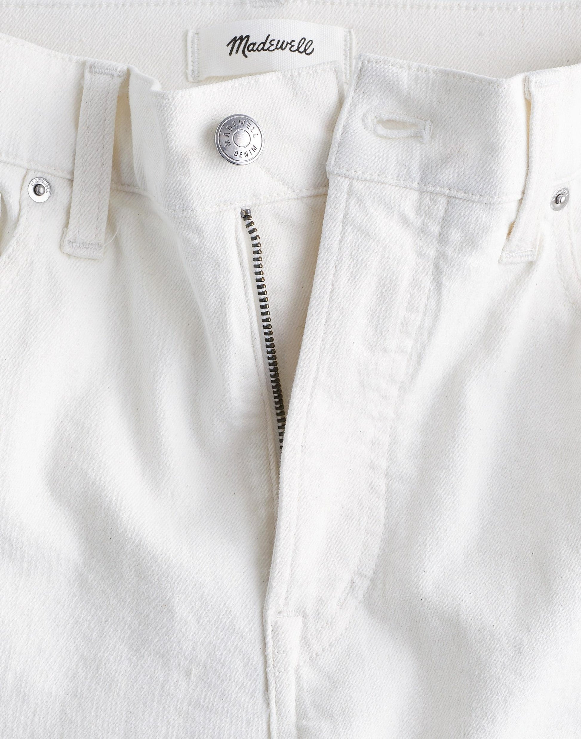 Madewell The Longline Straight Jean Tile White