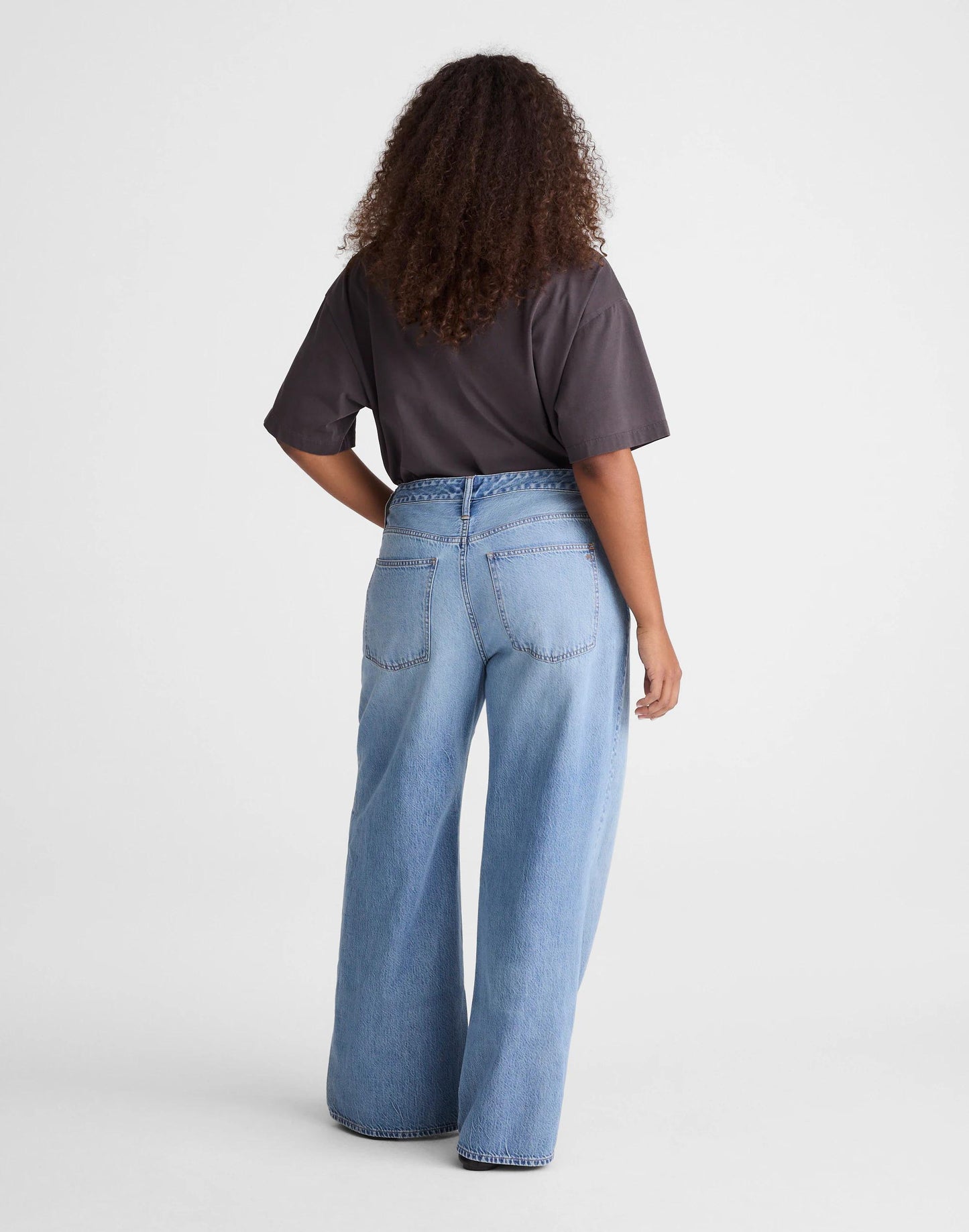 Madewell The Curvy Ultimate Wide-Leg Jean in Airy Denim Raebrook Wash